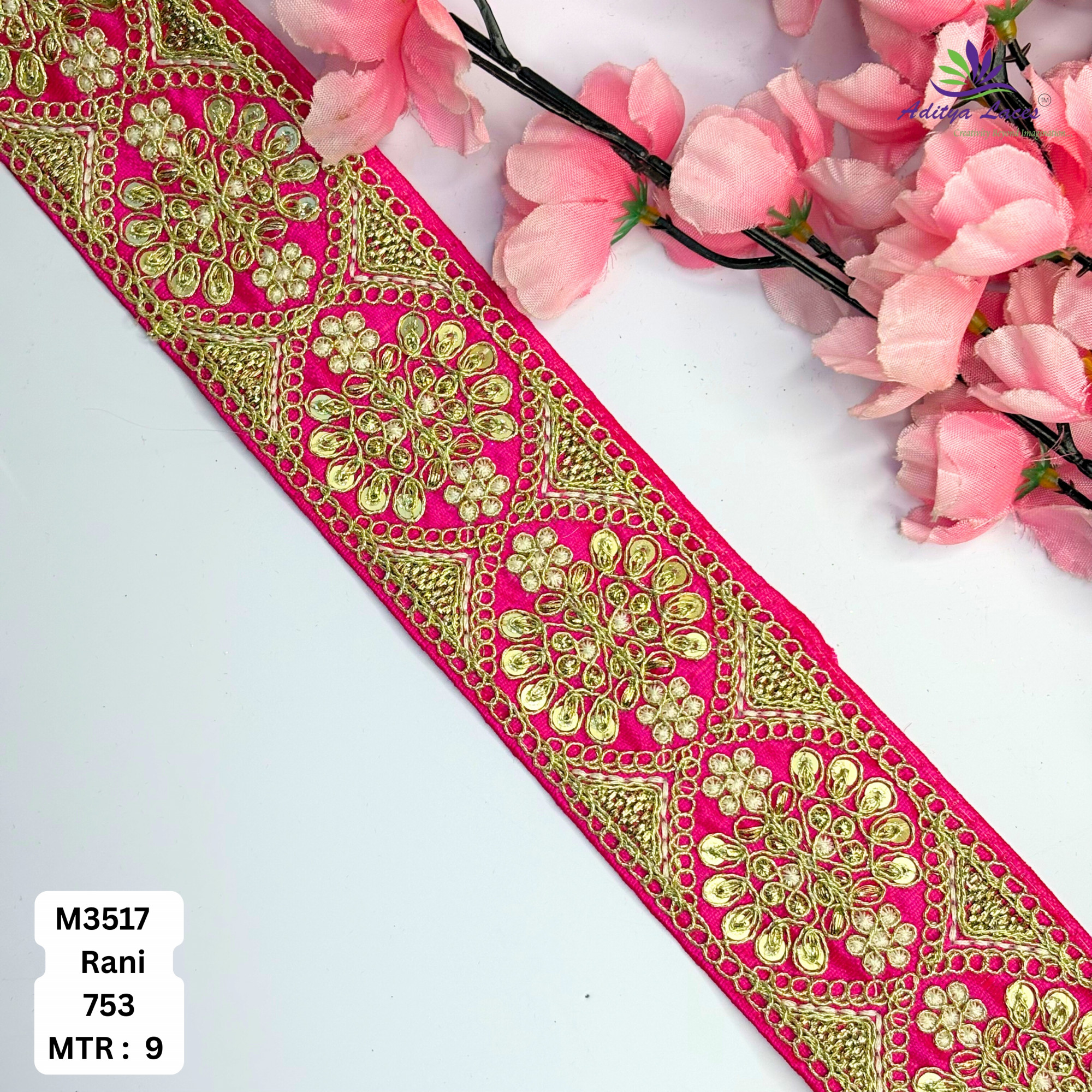 Luxury Decorative Beads Lace for Ethnic Dresses