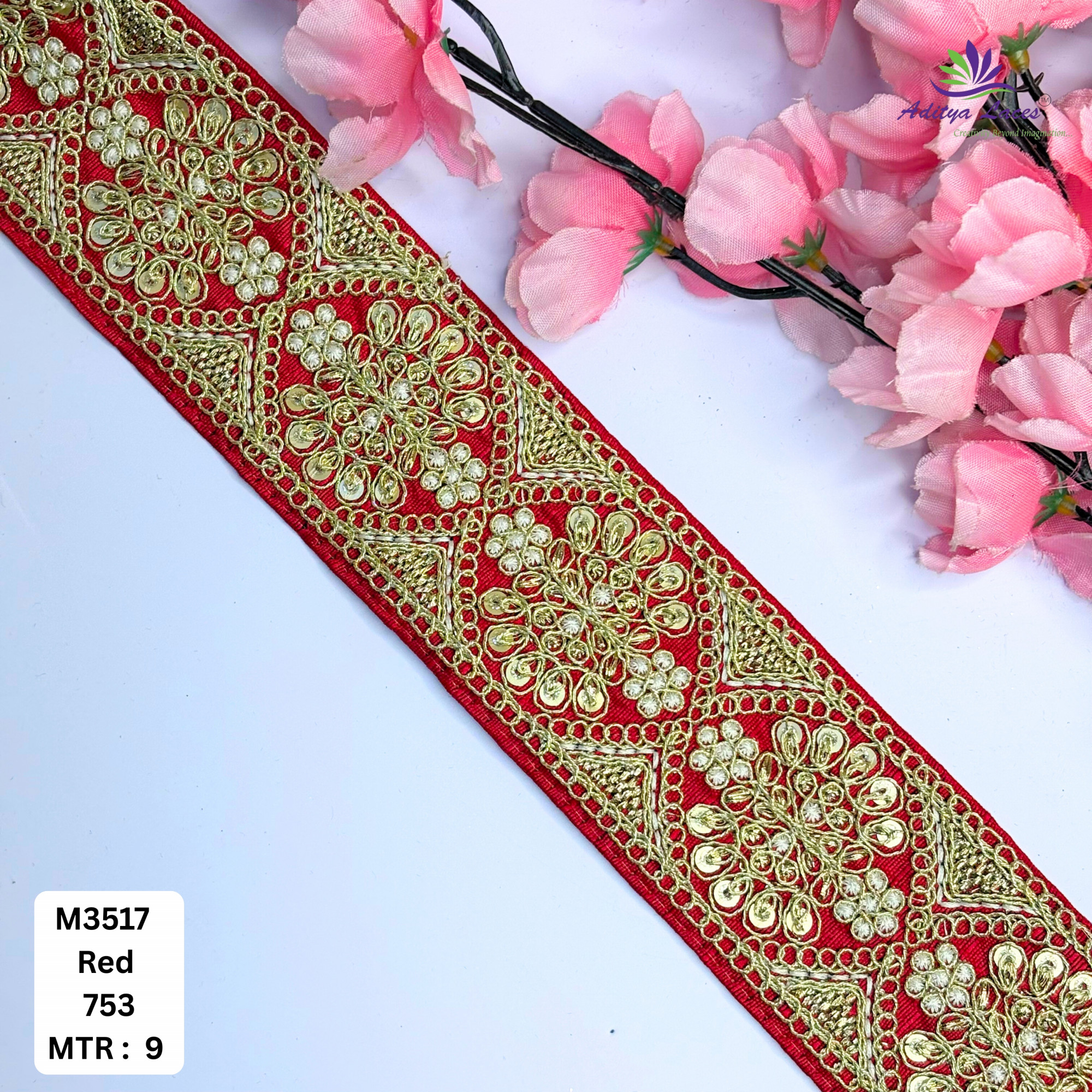 Luxury Decorative Beads Lace for Ethnic Dresses