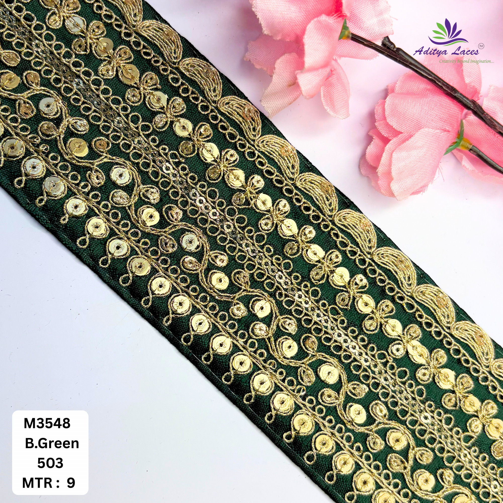 Premium Designer Lace Trim for Bridal Wear