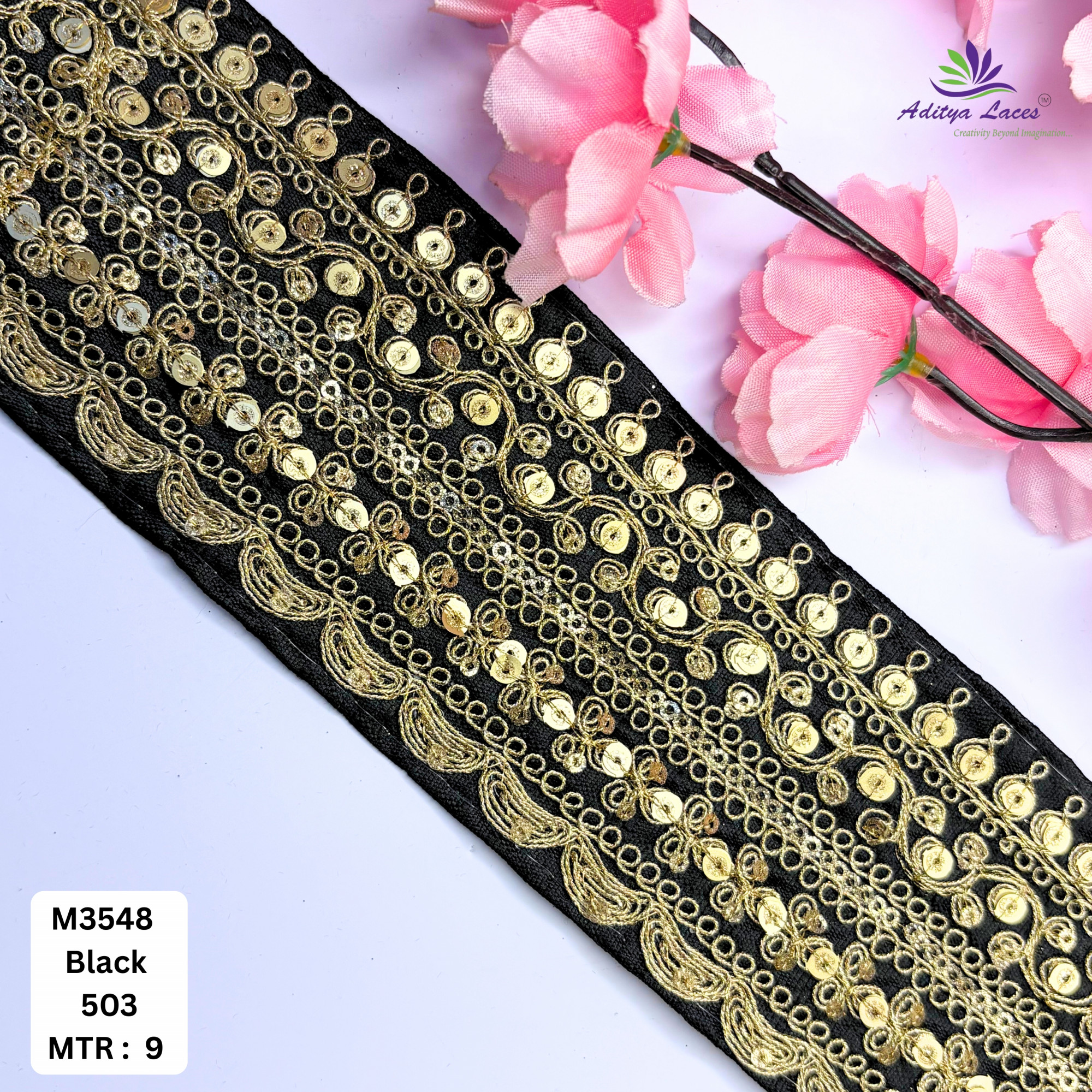 Premium Designer Lace Trim for Bridal Wear