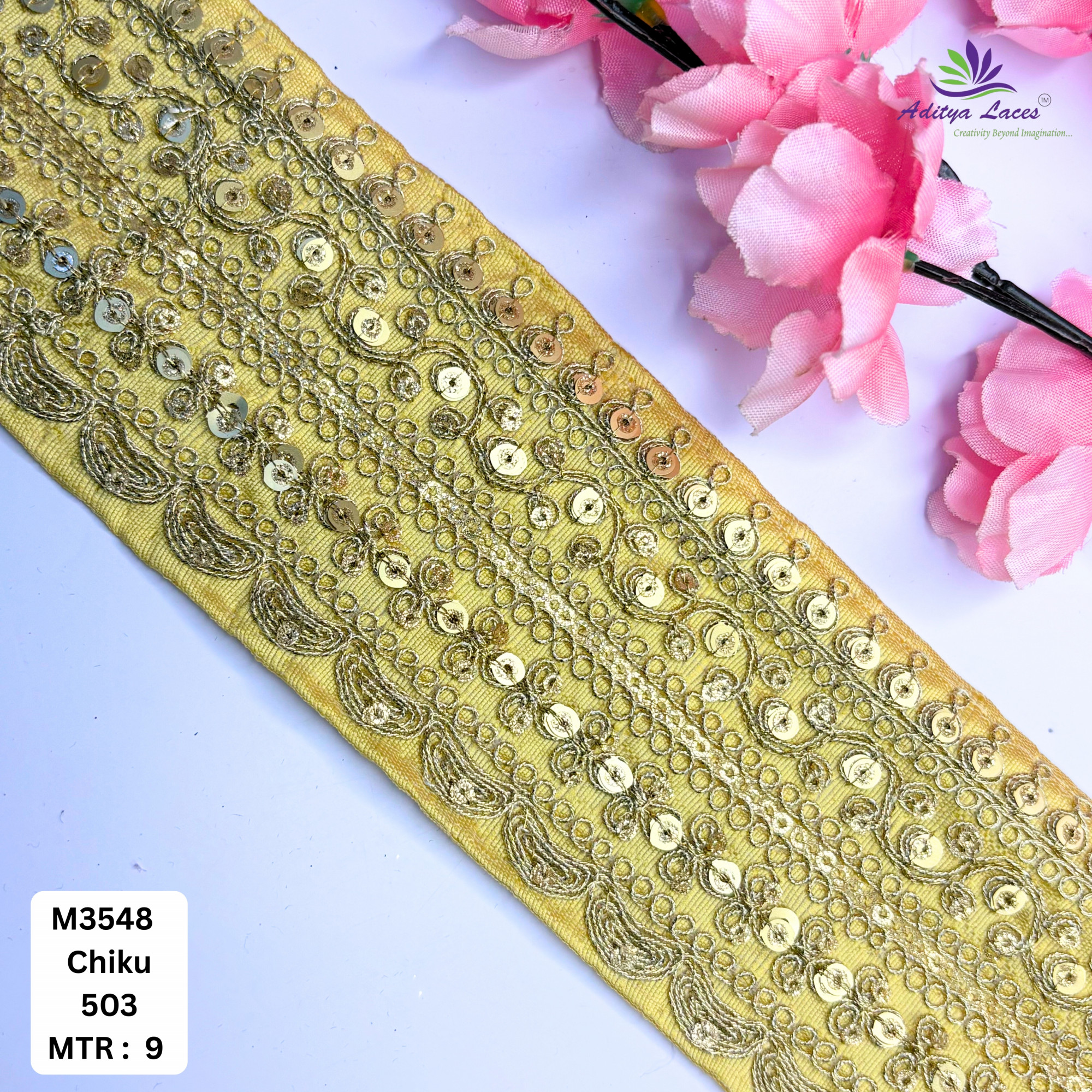 Premium Designer Lace Trim for Bridal Wear