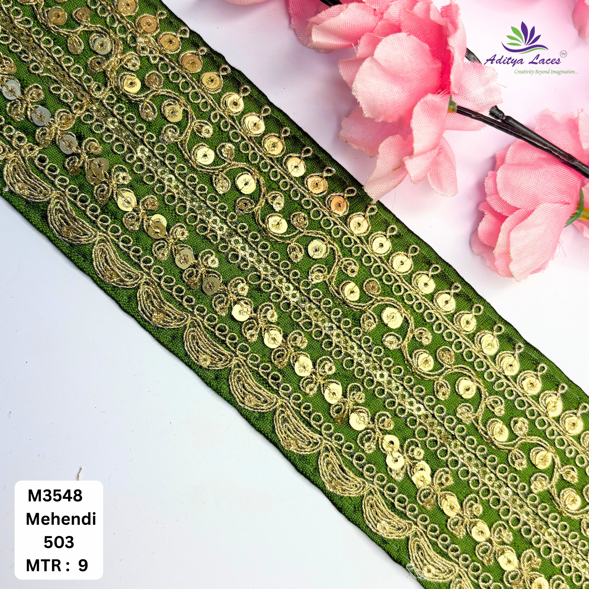 Premium Designer Lace Trim for Bridal Wear