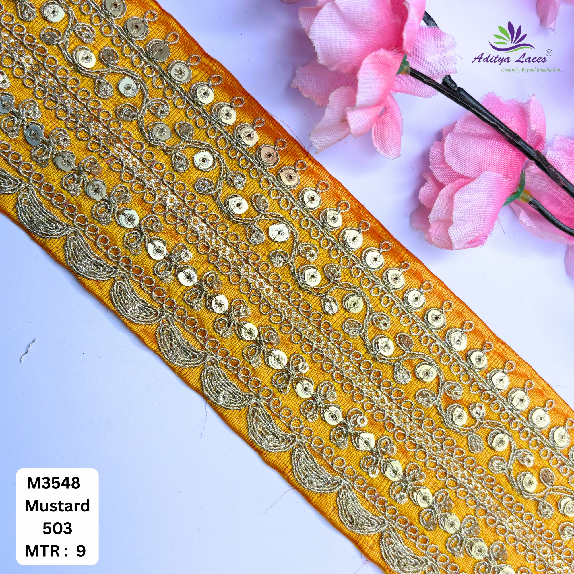 Premium Designer Lace Trim for Bridal Wear