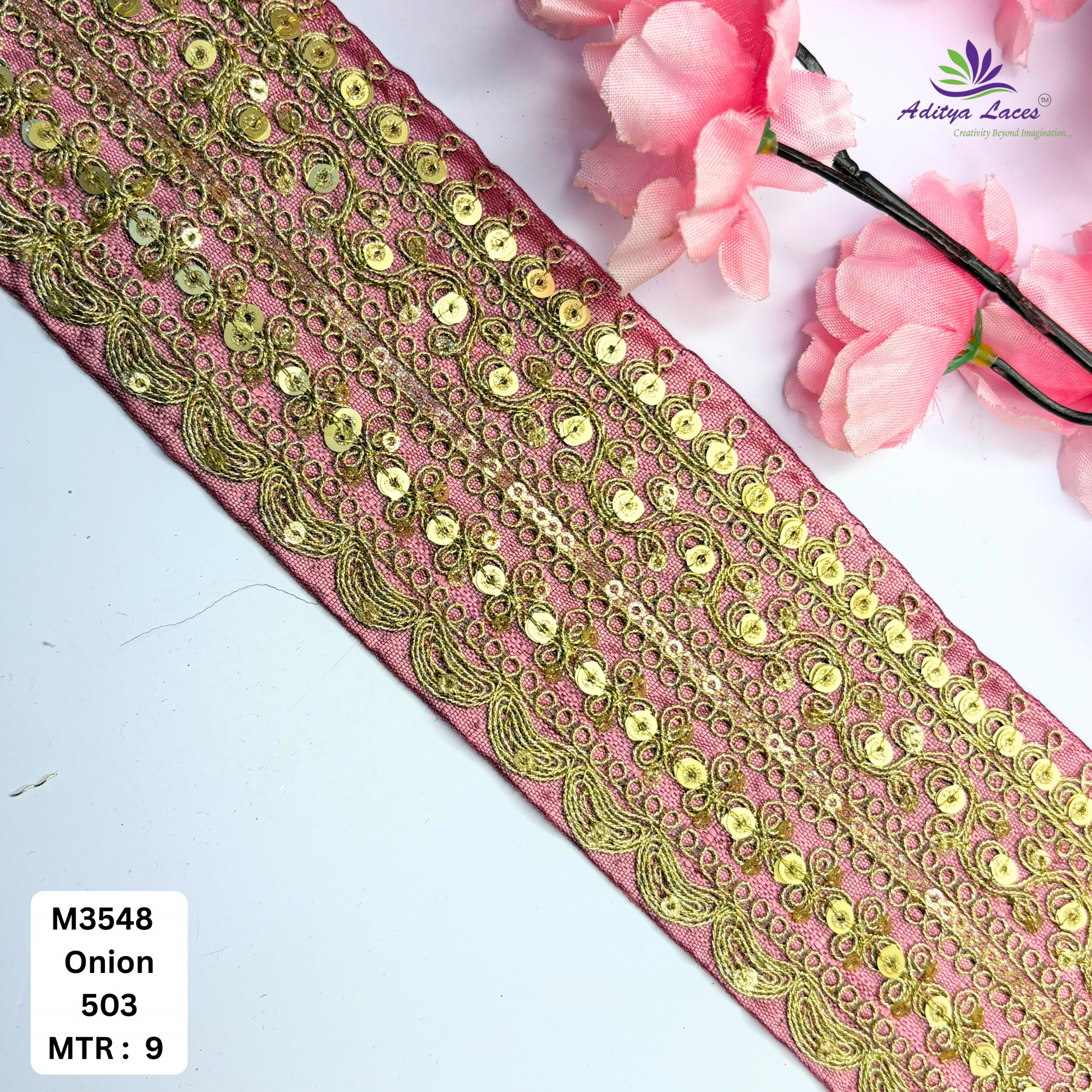 Premium Designer Lace Trim for Bridal Wear
