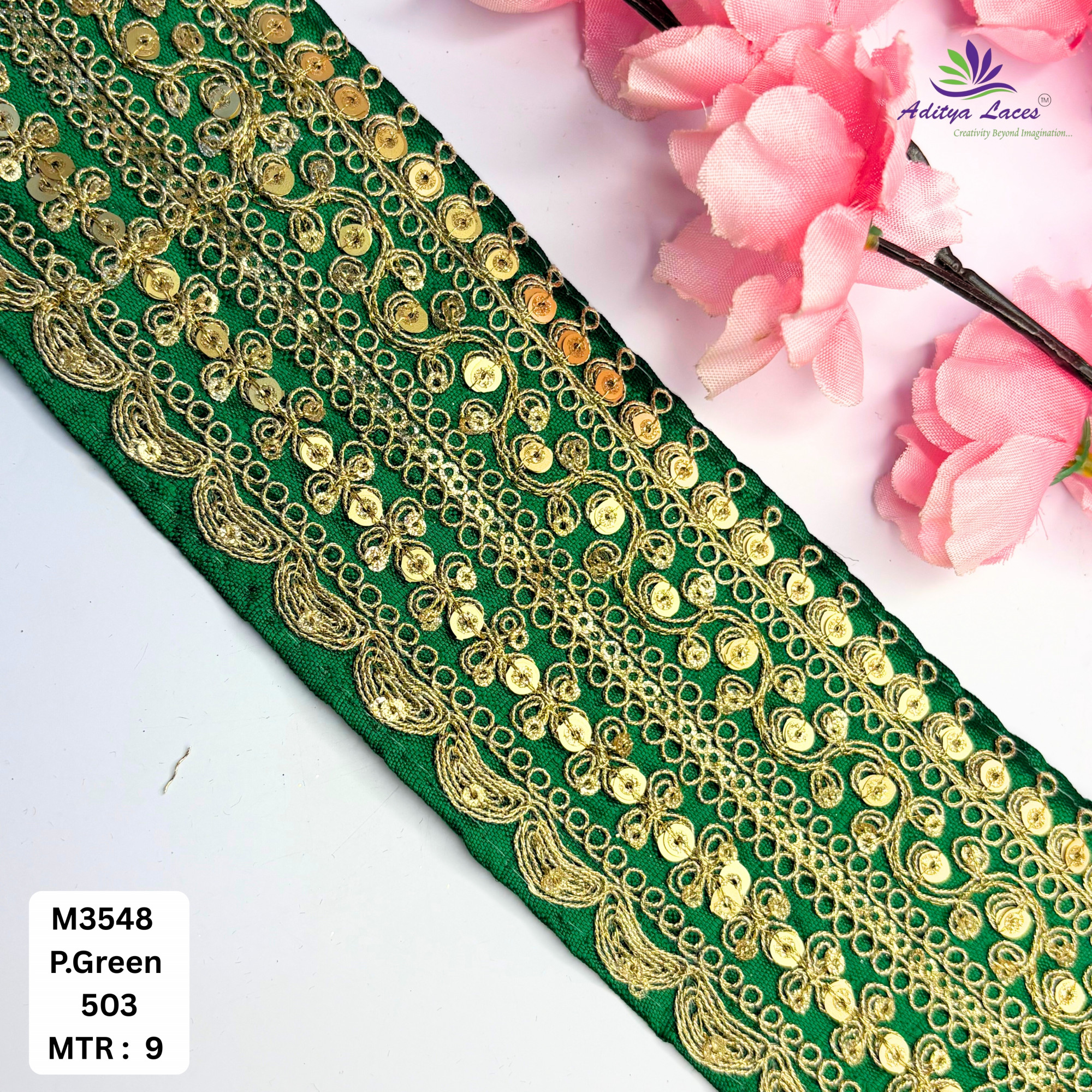 Premium Designer Lace Trim for Bridal Wear