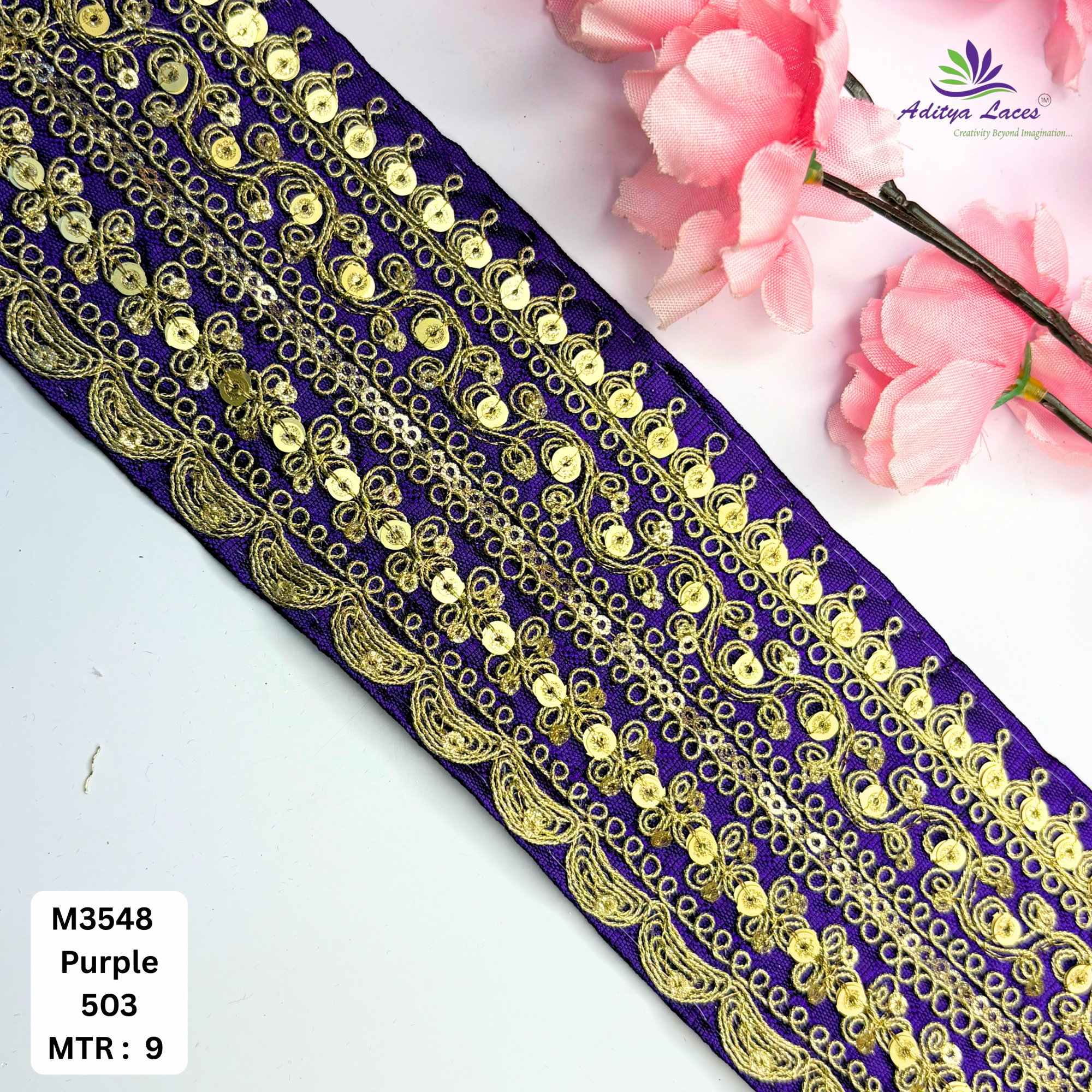 Premium Designer Lace Trim for Bridal Wear