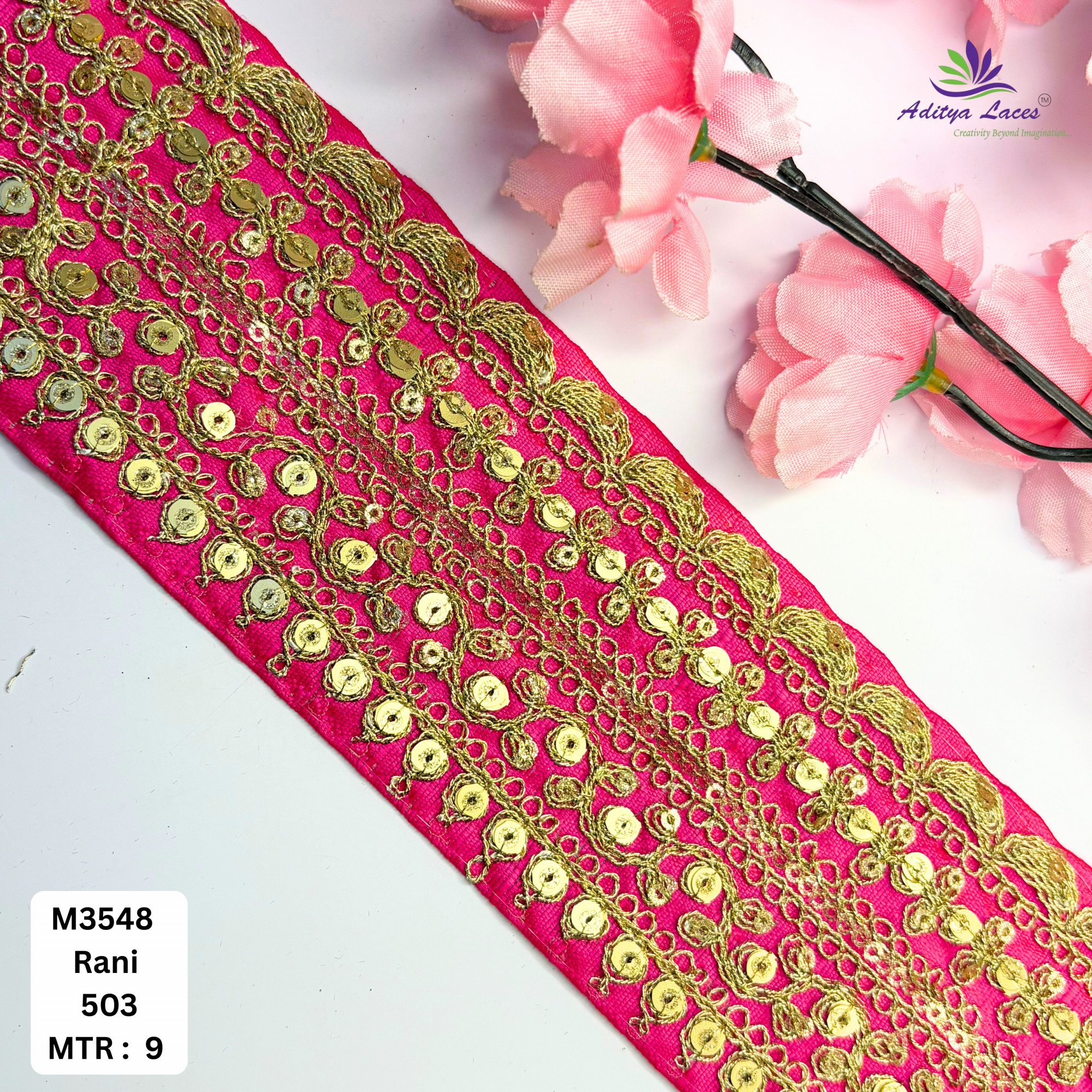 Premium Designer Lace Trim for Bridal Wear