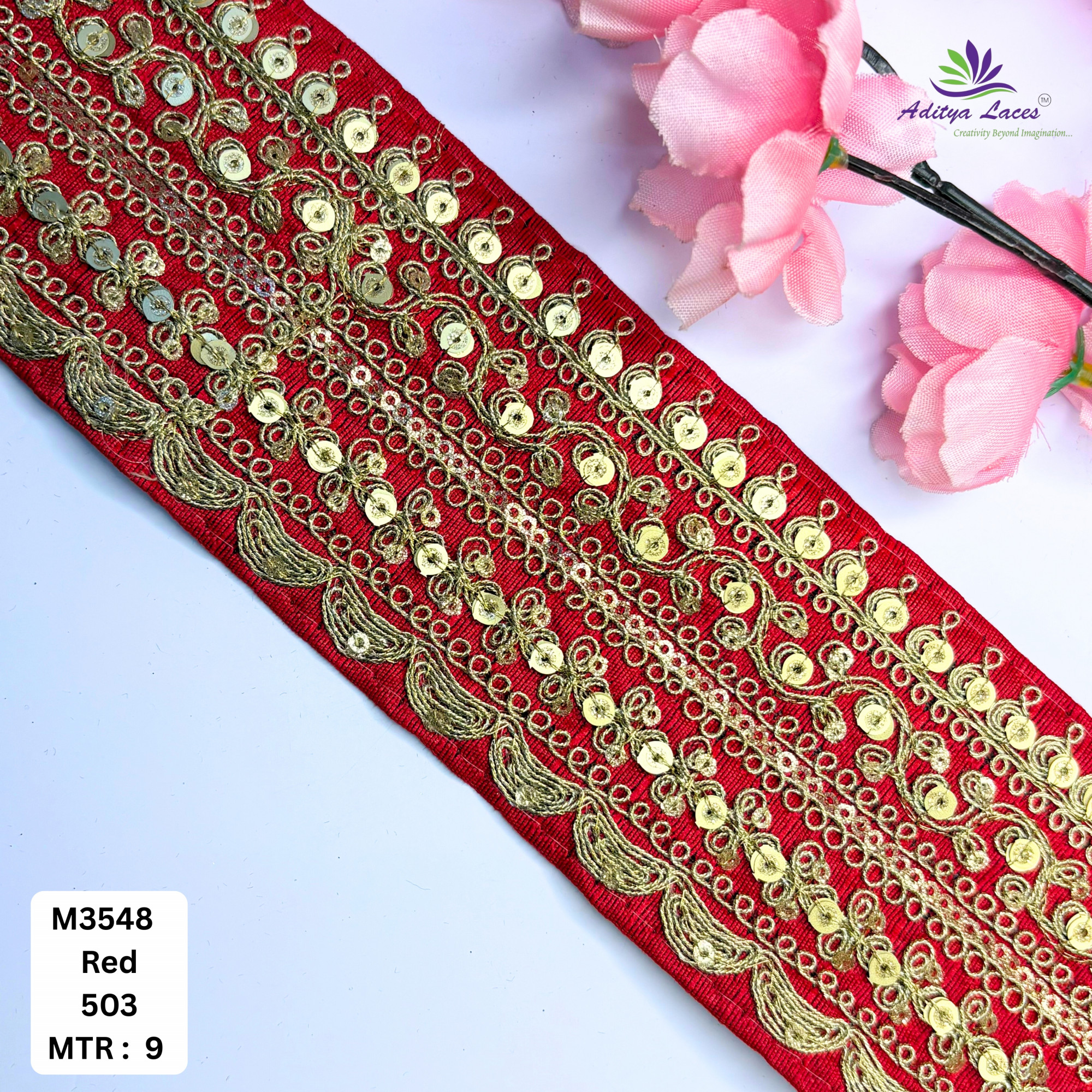 Premium Designer Lace Trim for Bridal Wear
