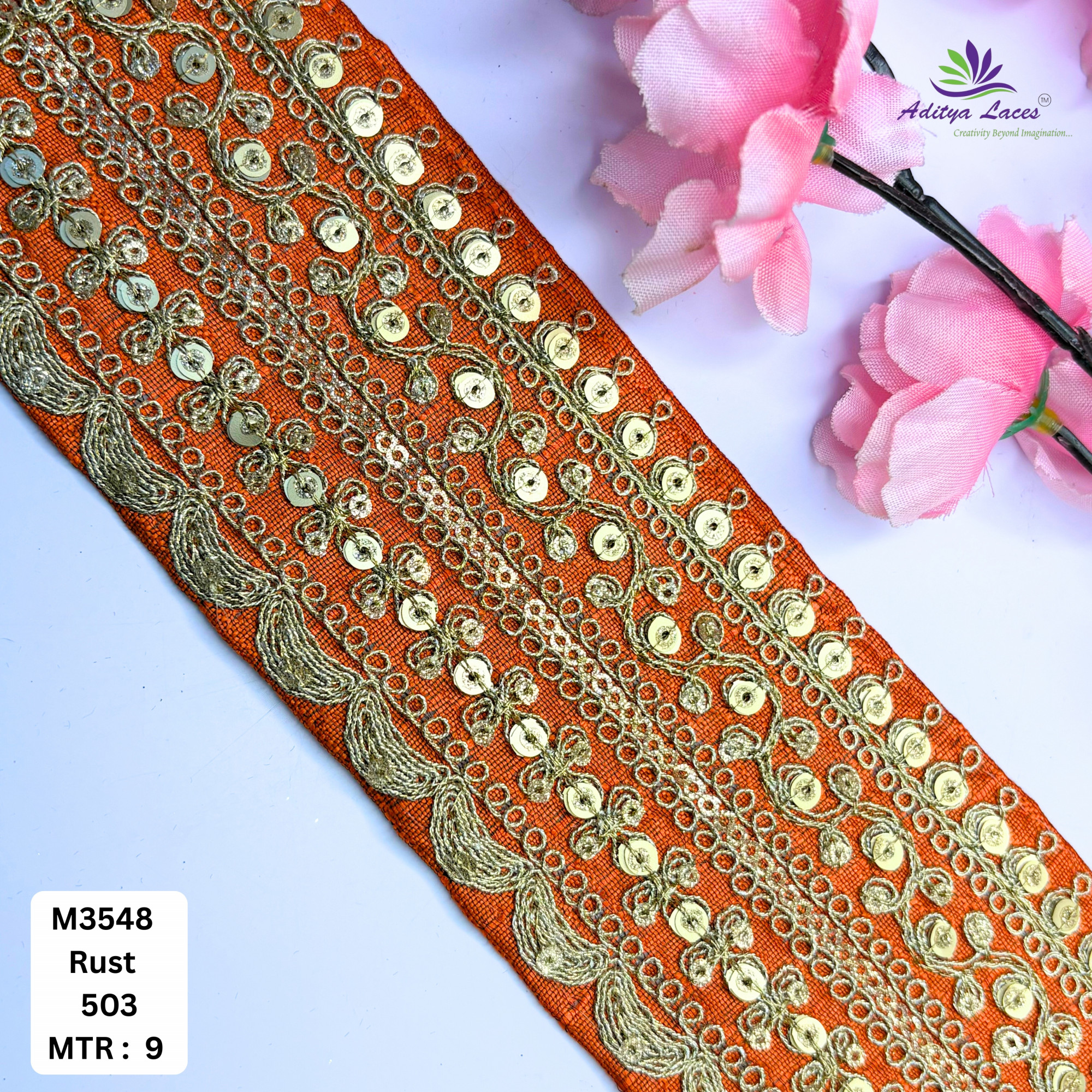 Premium Designer Lace Trim for Bridal Wear