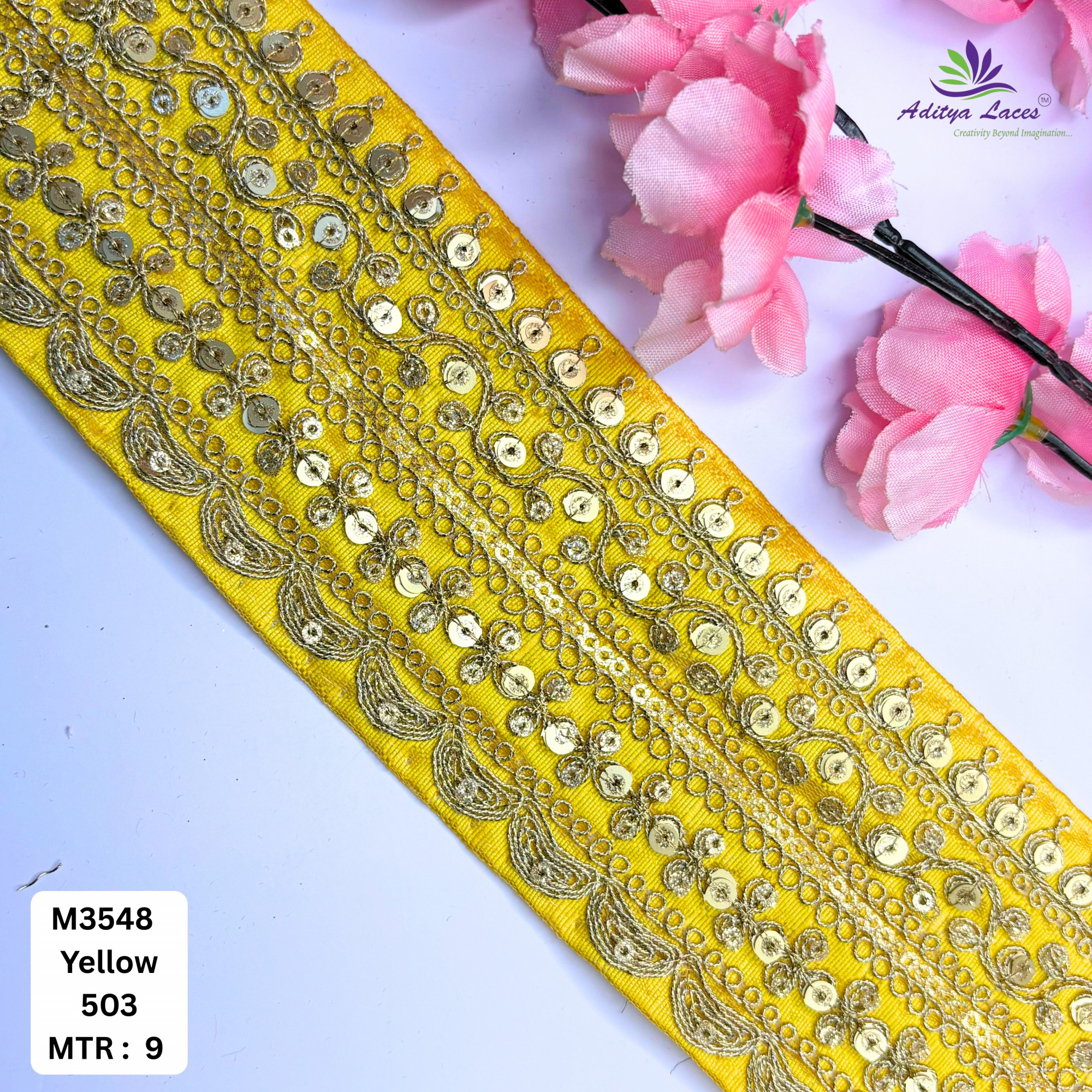 Premium Designer Lace Trim for Bridal Wear