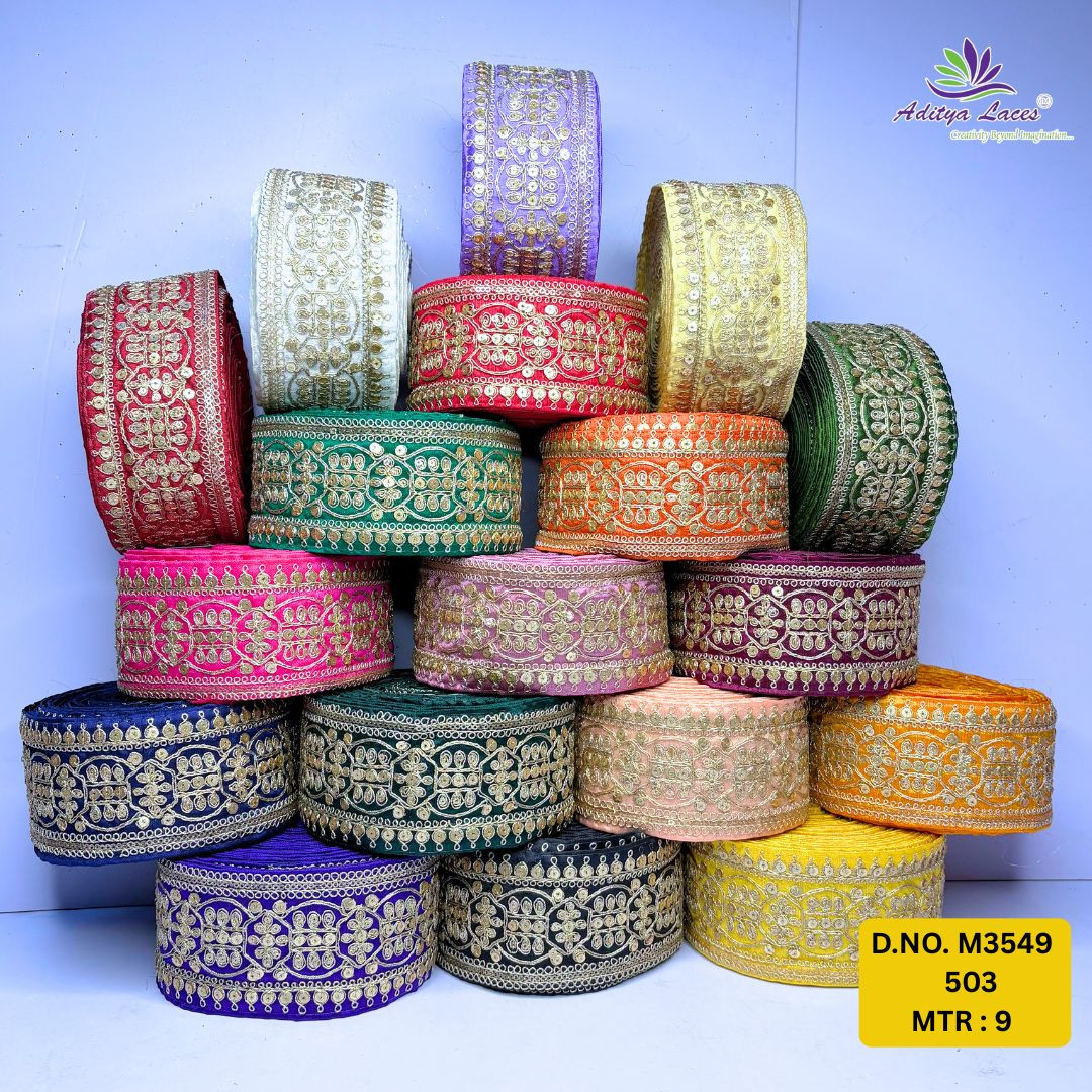 Handcrafted Decorative Beads Lace for Bridal Wear