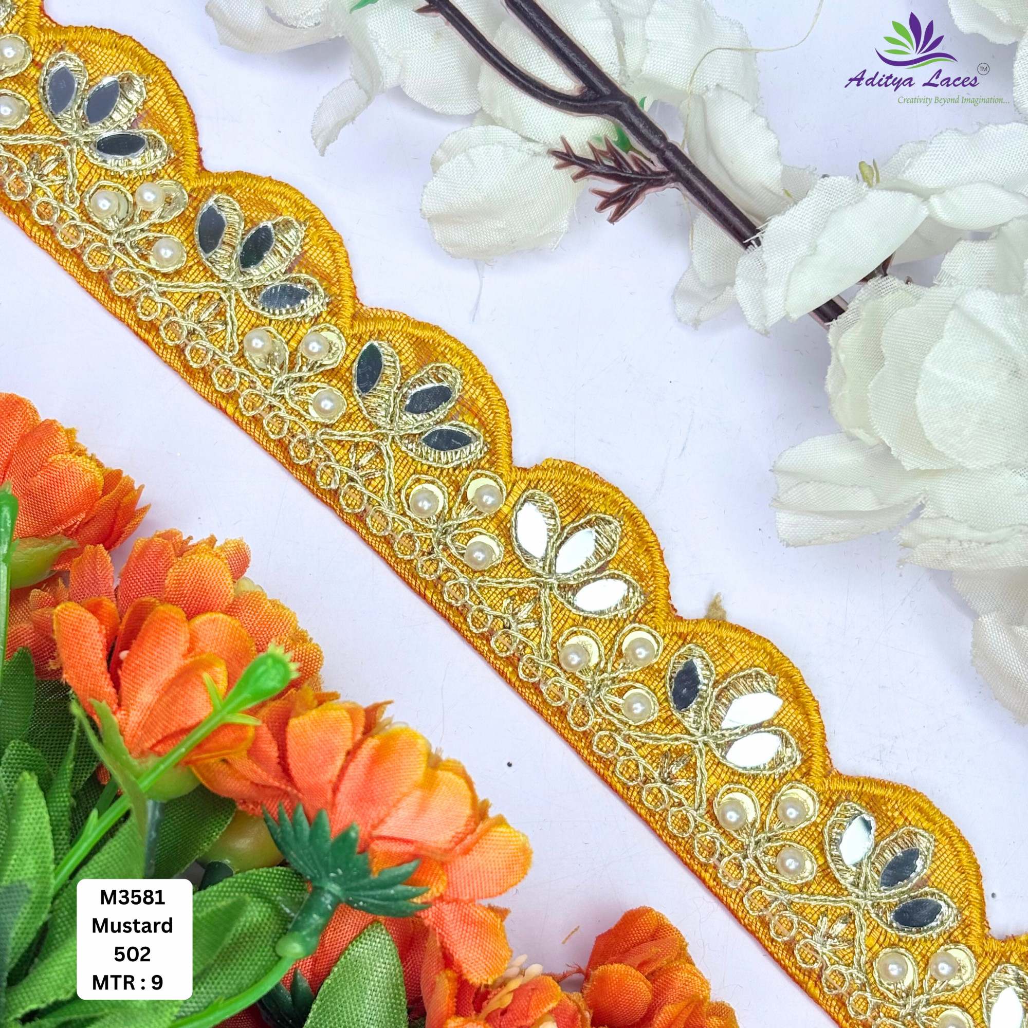 Malbari Multicolor Embroidery Lace Trim Collection Vibrant Designer Saree Border Bridal Decorative Lace Wholesale Supplier