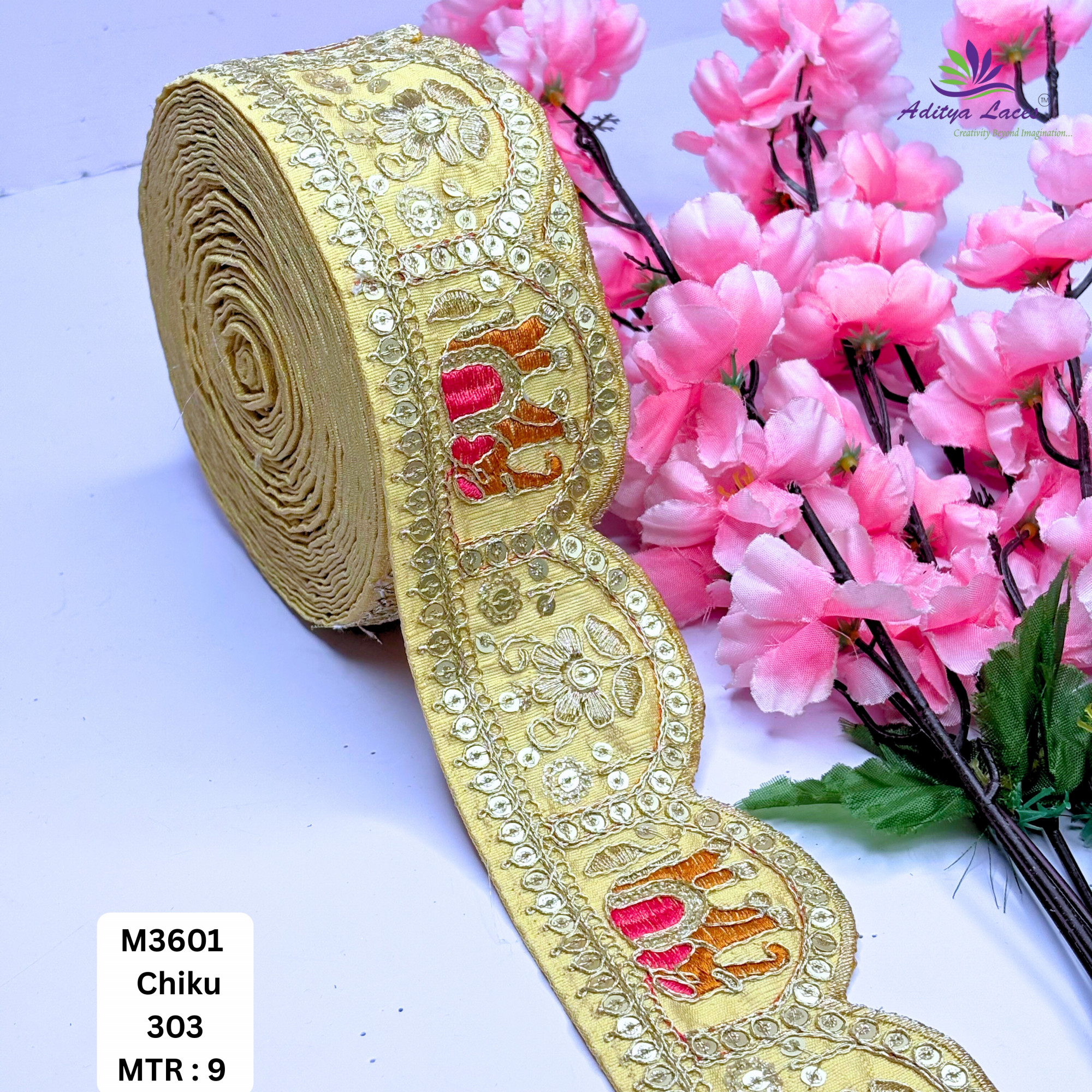 Ethnic Decorative Border Trim for Bridal Wear
