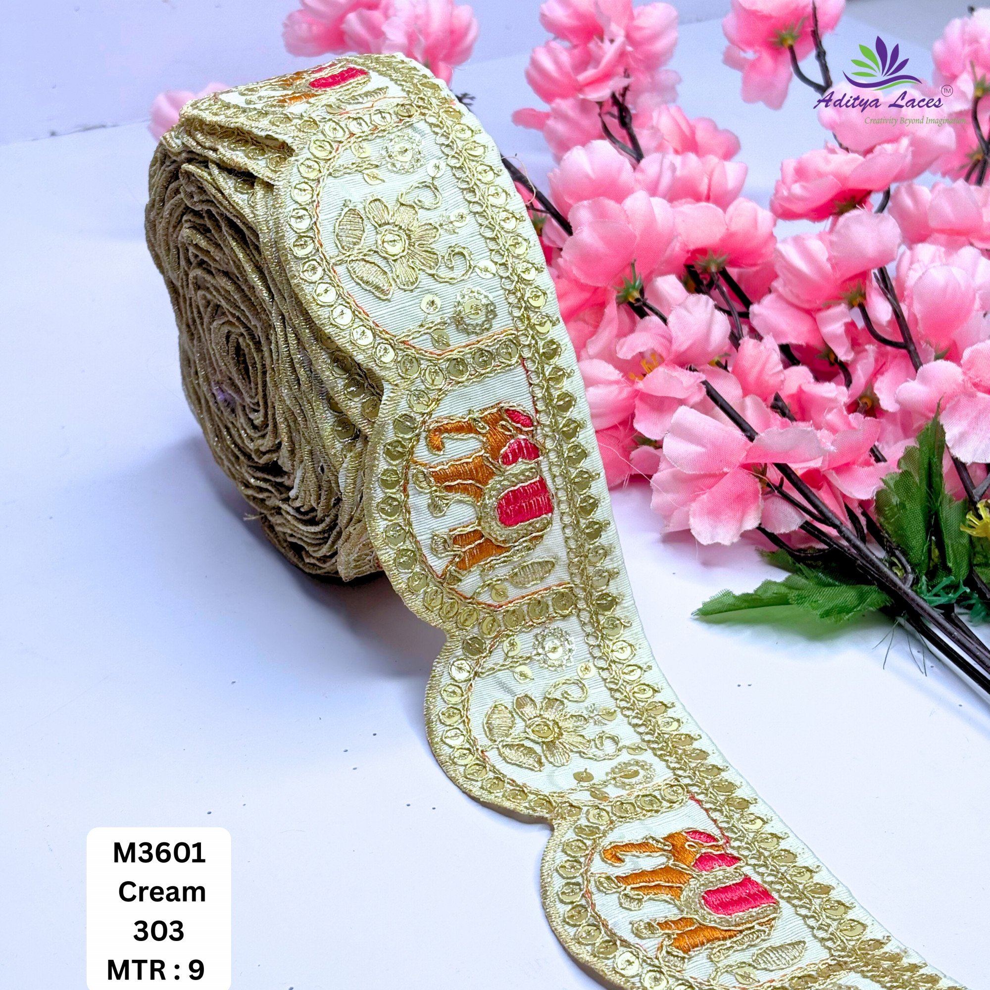 Ethnic Decorative Border Trim for Bridal Wear