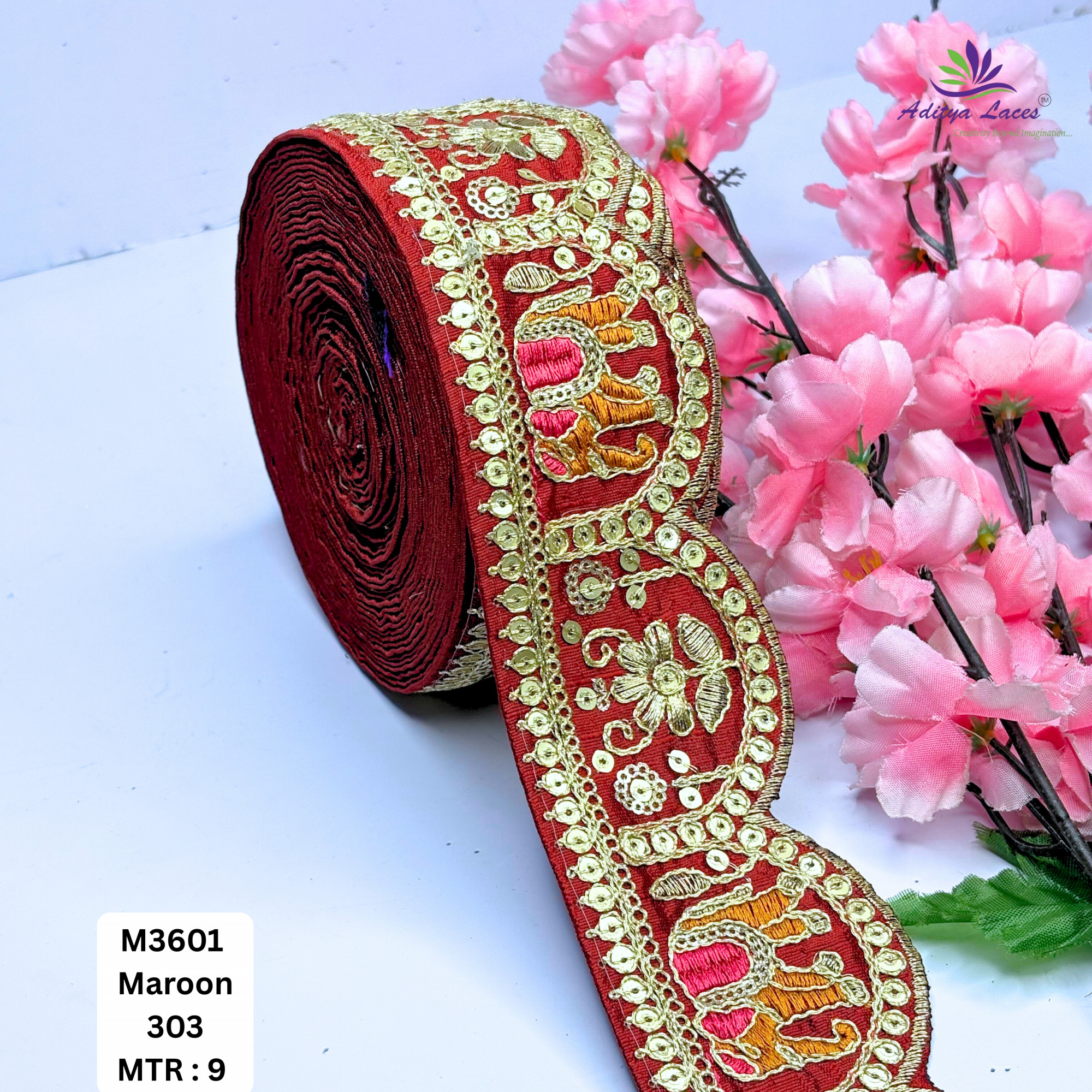Ethnic Decorative Border Trim for Bridal Wear