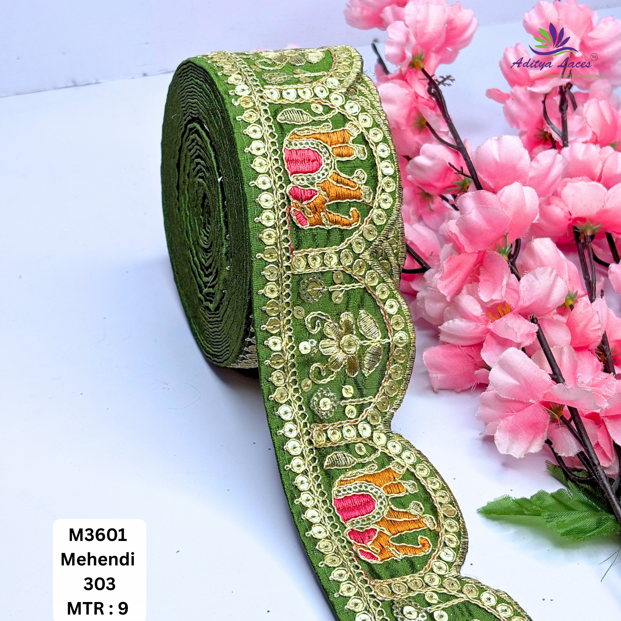 Ethnic Decorative Border Trim for Bridal Wear