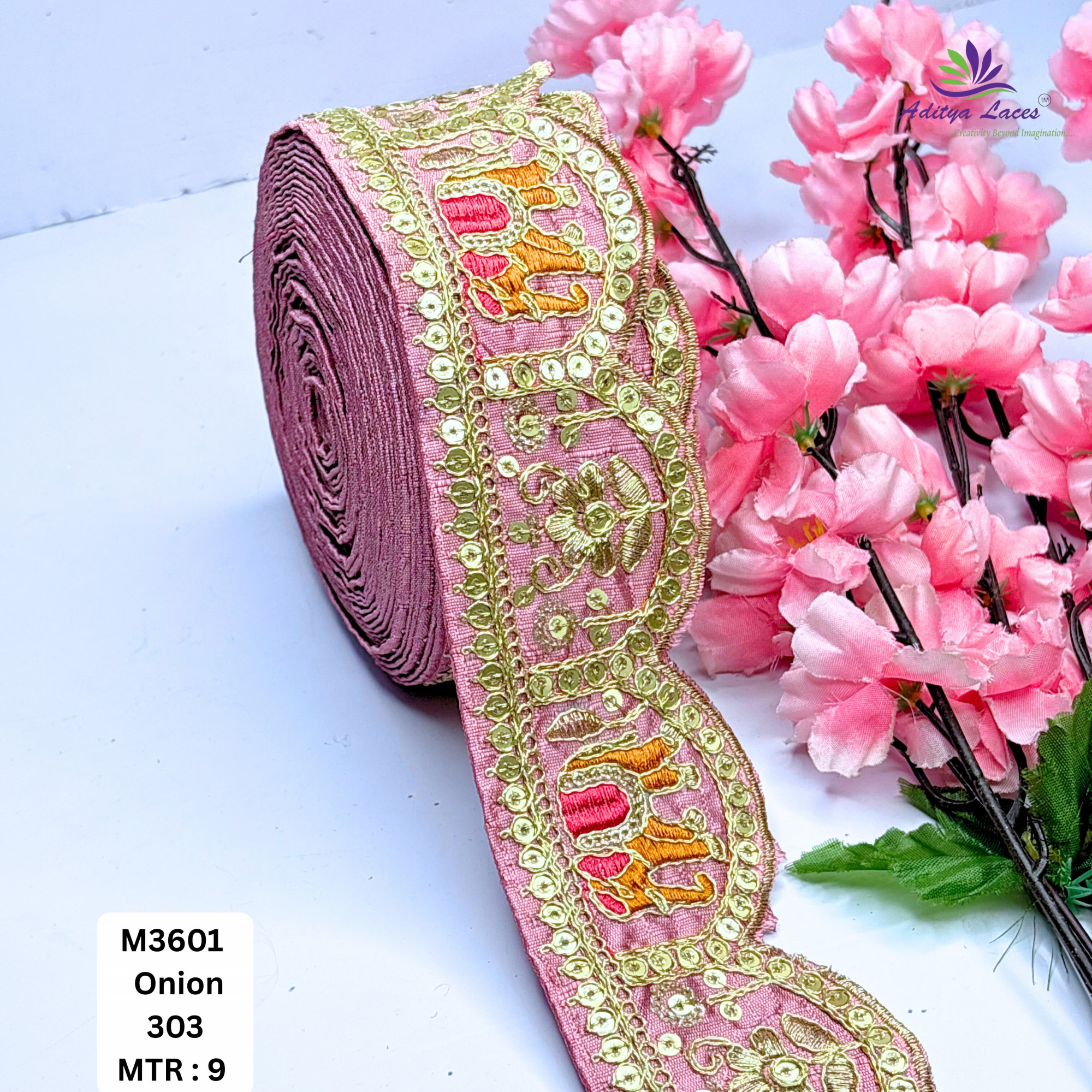 Ethnic Decorative Border Trim for Bridal Wear