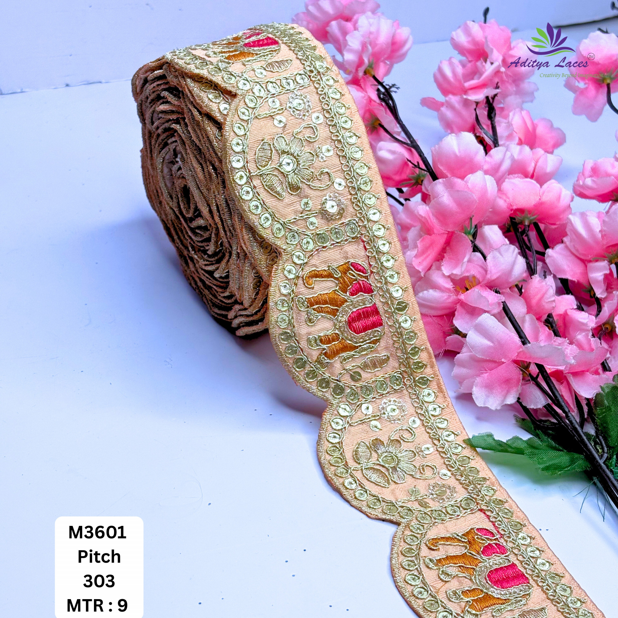 Ethnic Decorative Border Trim for Bridal Wear