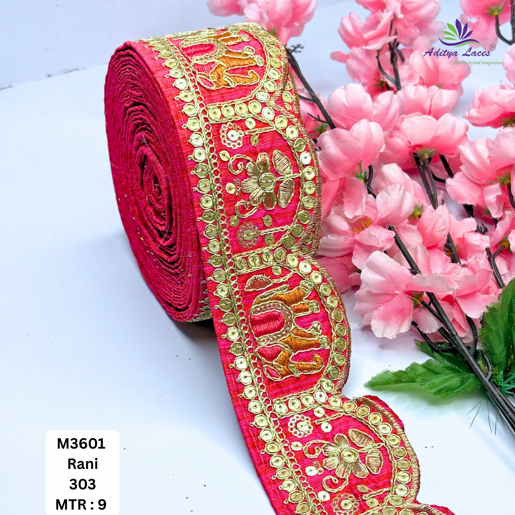Ethnic Decorative Border Trim for Bridal Wear