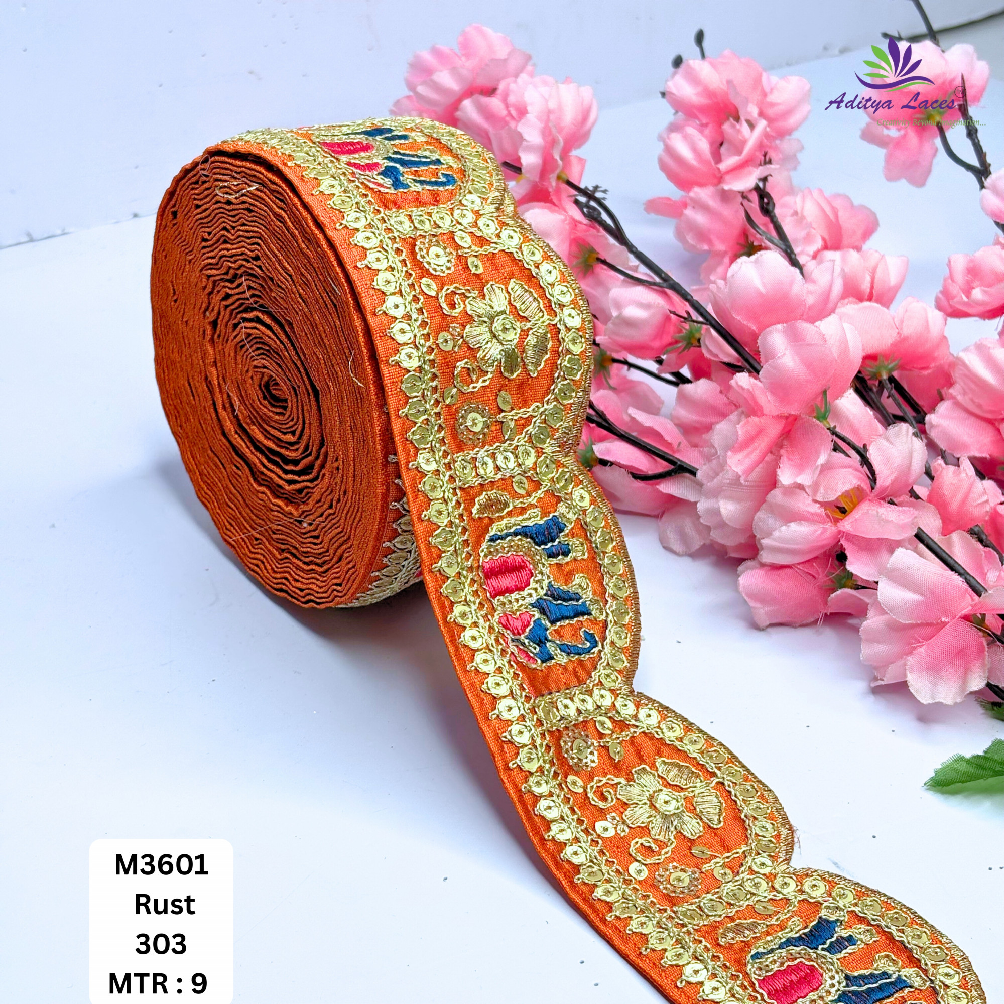 Ethnic Decorative Border Trim for Bridal Wear