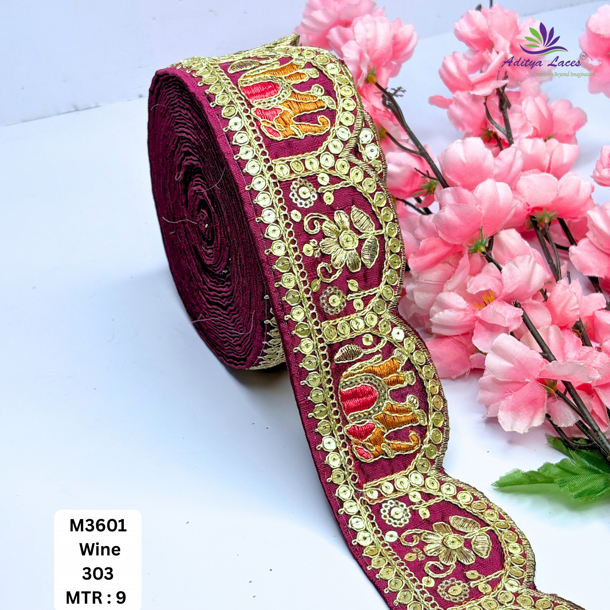 Ethnic Decorative Border Trim for Bridal Wear