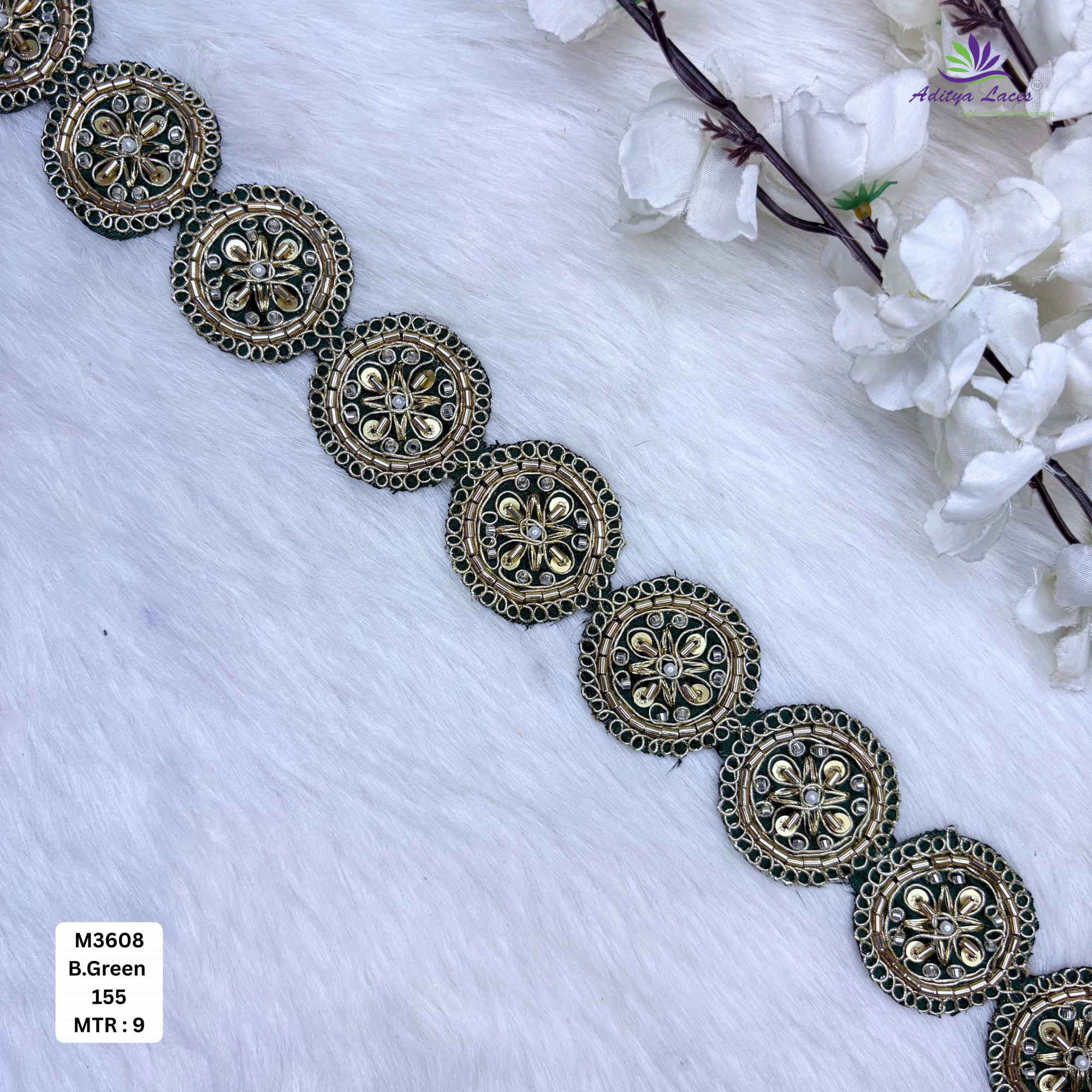 Designer Bridal Beads Lace for Bridal Wear