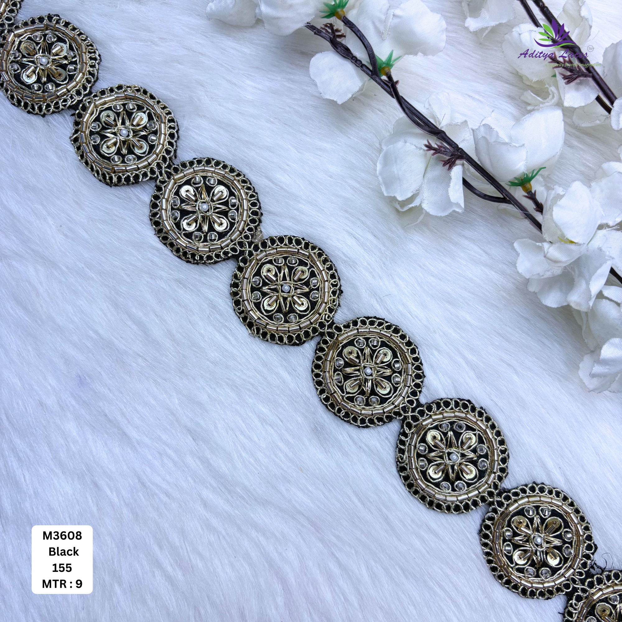 Designer Bridal Beads Lace for Bridal Wear