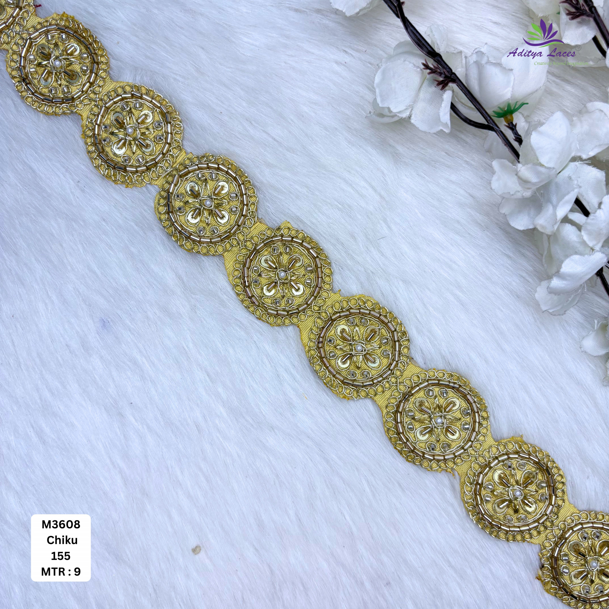 Designer Bridal Beads Lace for Bridal Wear