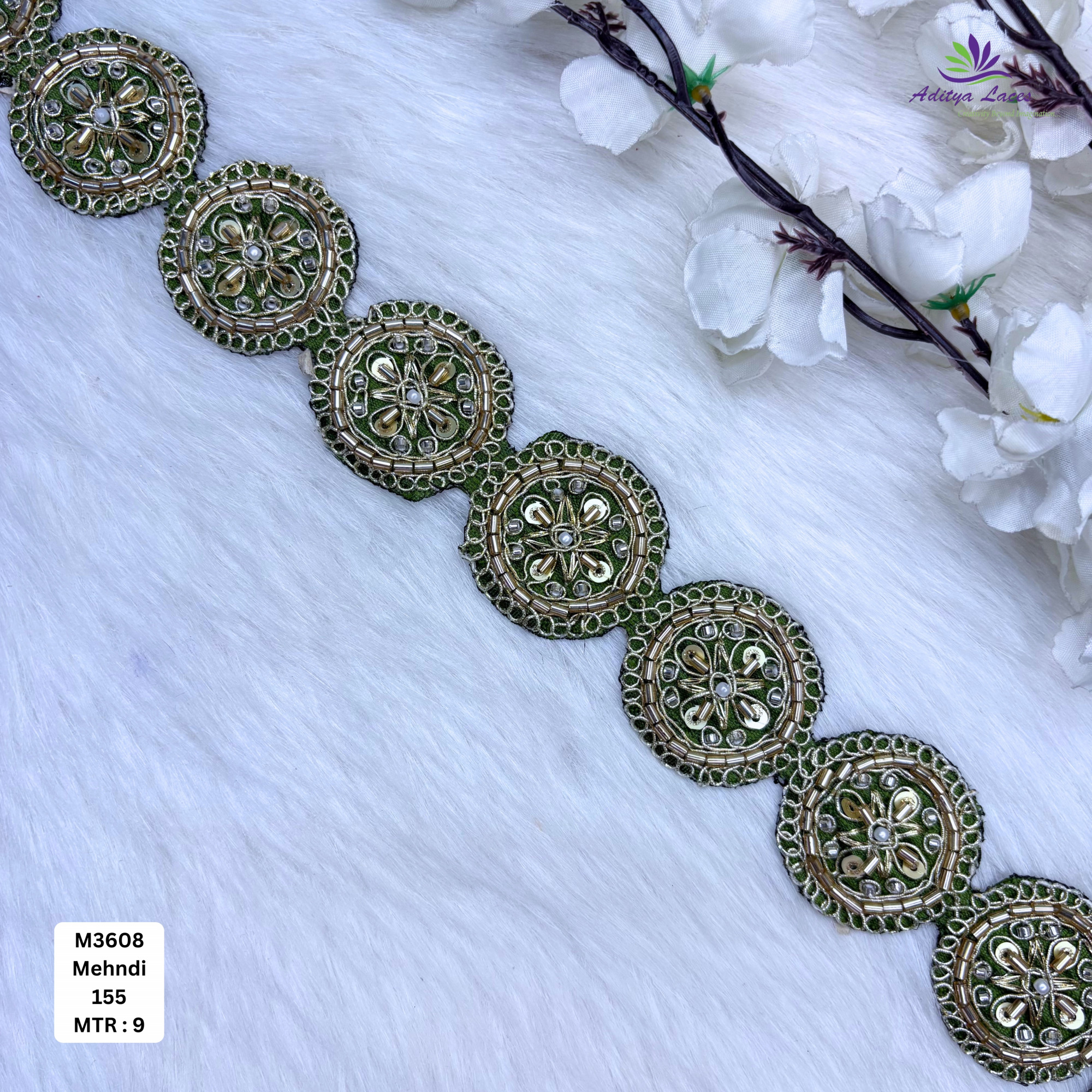 Designer Bridal Beads Lace for Bridal Wear