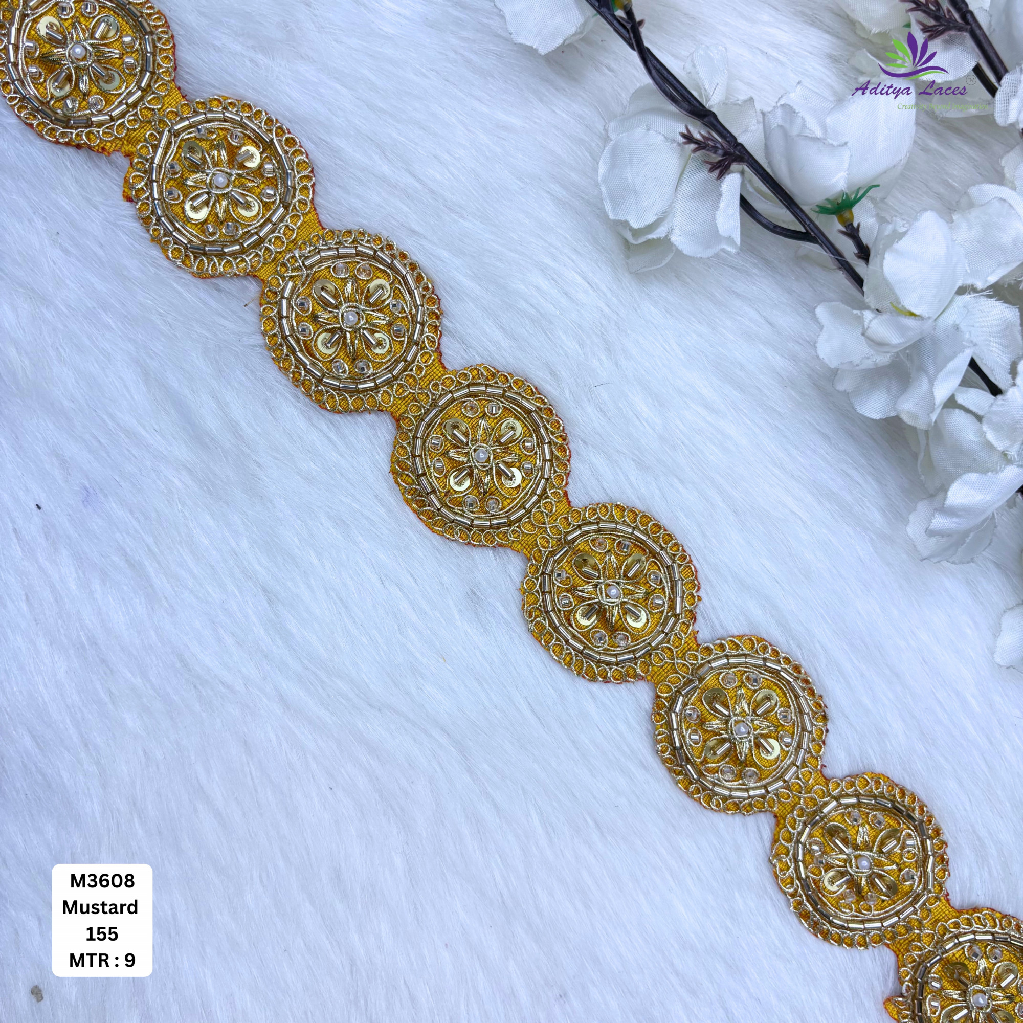 Designer Bridal Beads Lace for Bridal Wear