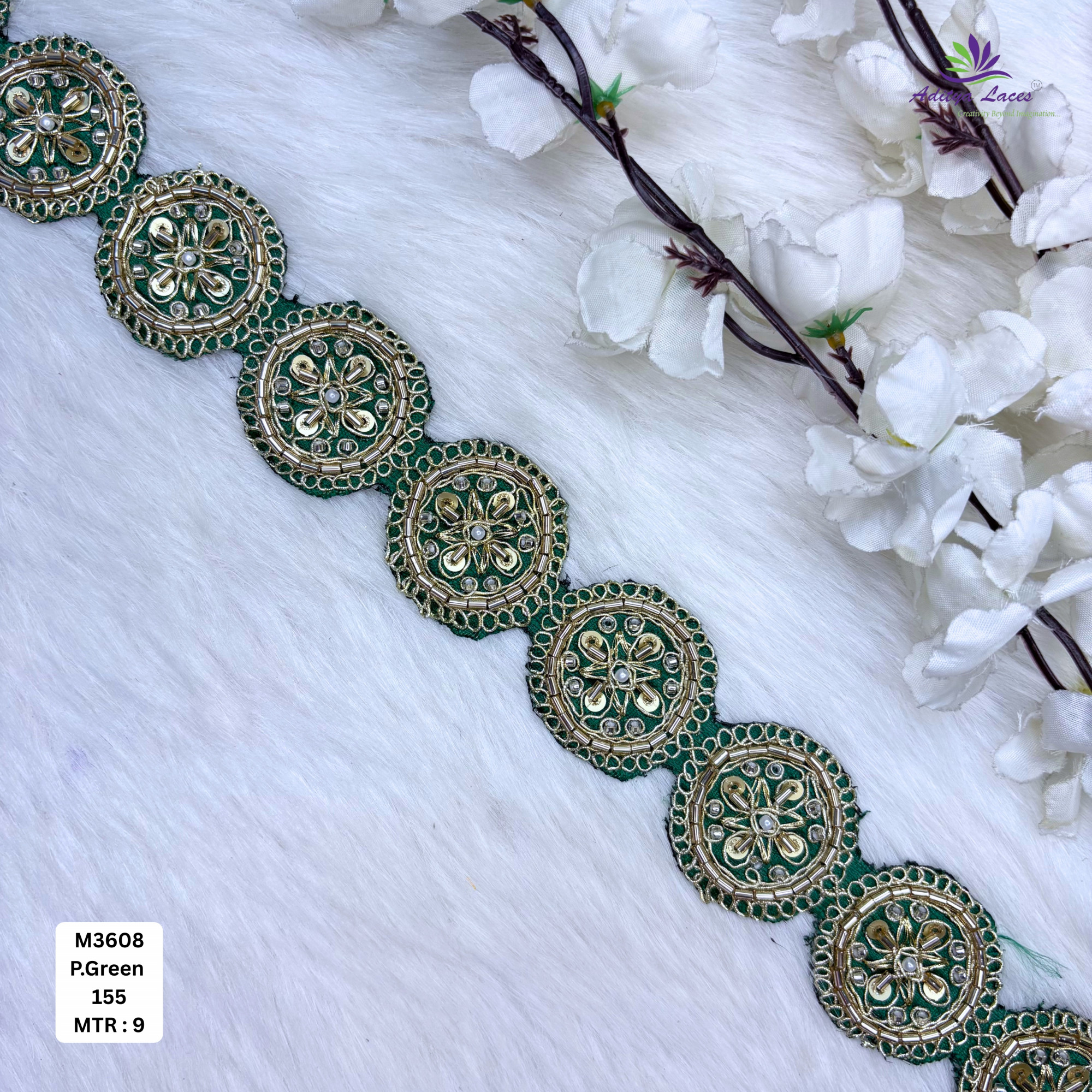 Designer Bridal Beads Lace for Bridal Wear
