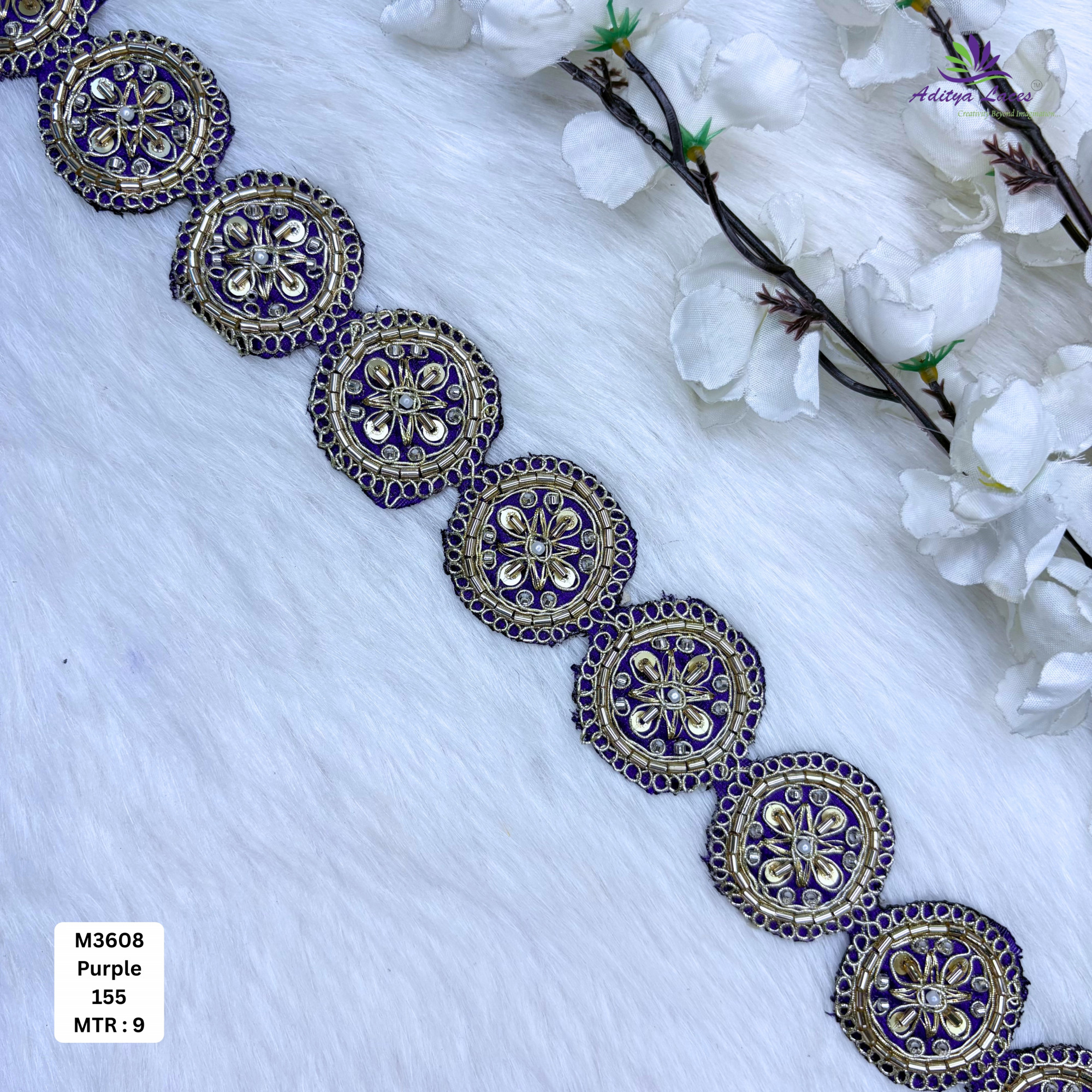 Designer Bridal Beads Lace for Bridal Wear
