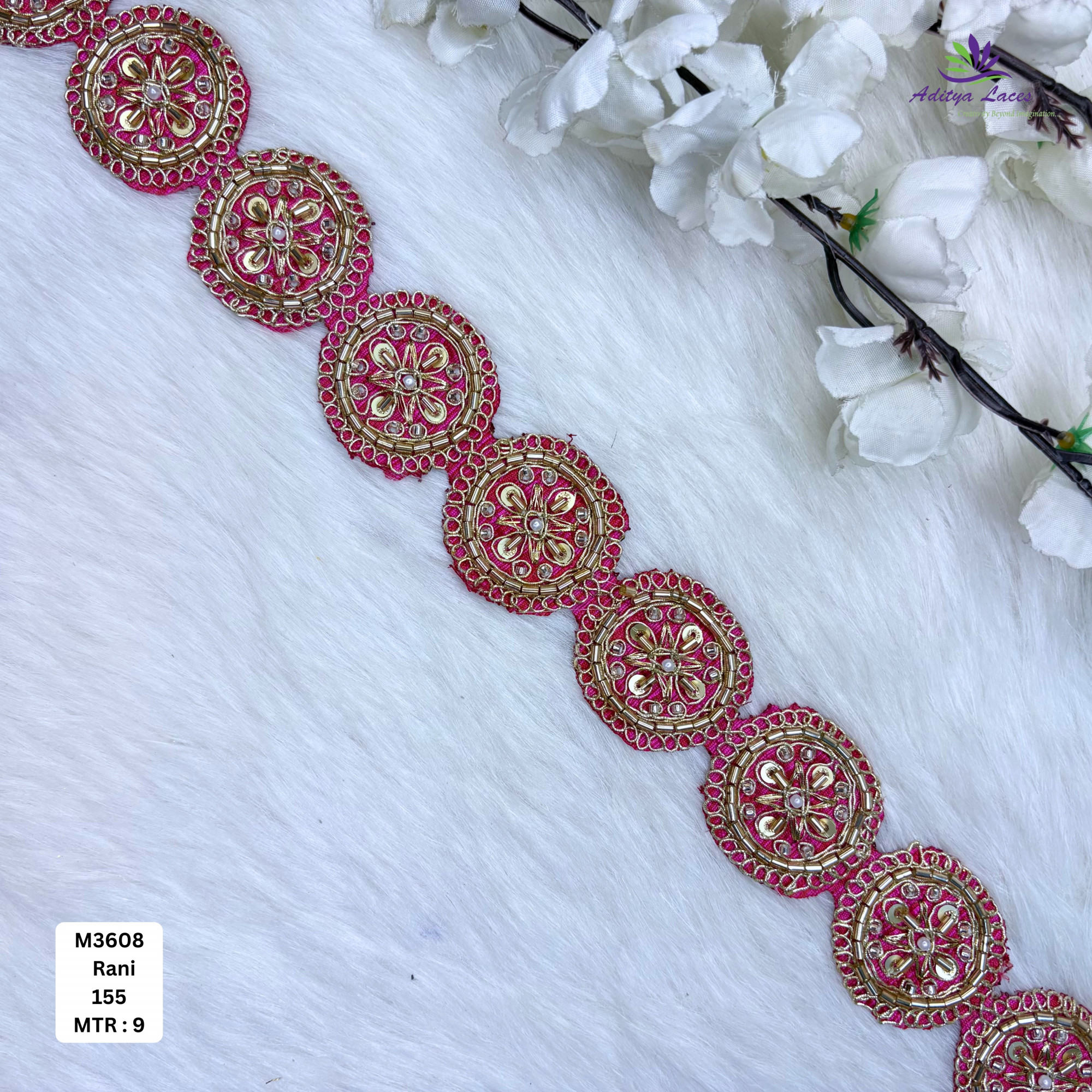 Designer Bridal Beads Lace for Bridal Wear