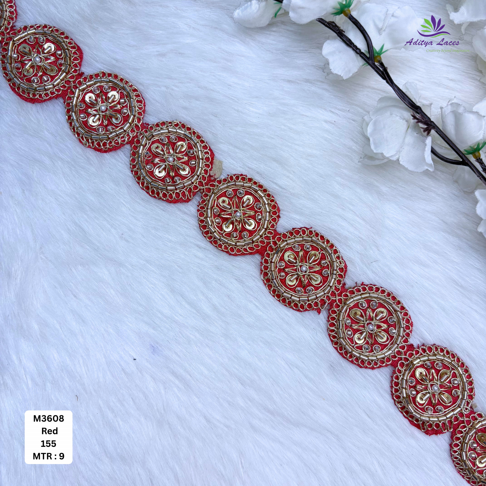 Designer Bridal Beads Lace for Bridal Wear