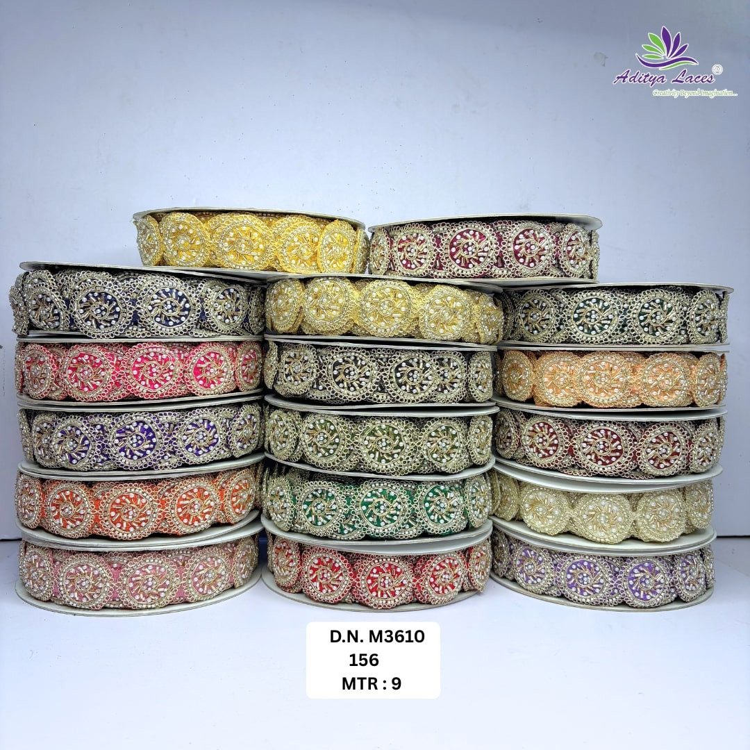 Fancy Handcrafted Beaded Border for Ethnic Dresses