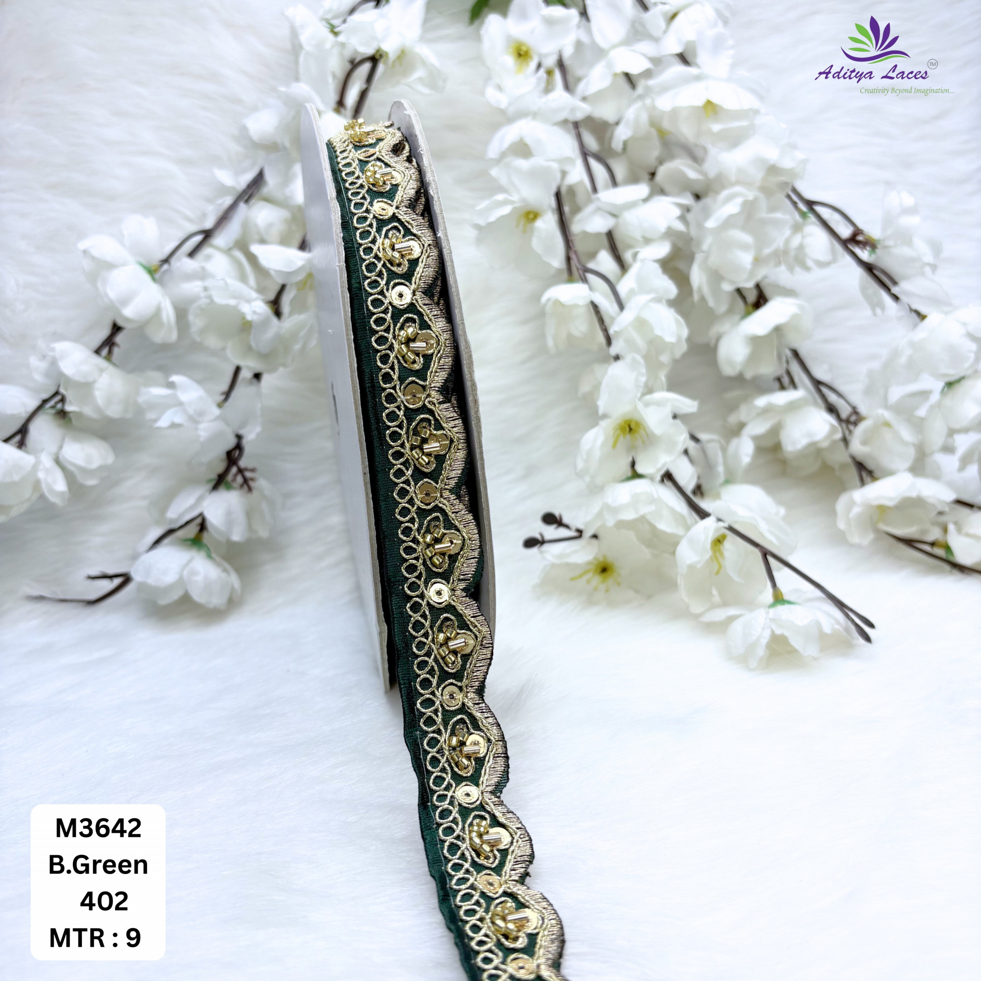 Malbari Multicolor Striped Embroidery Lace Trim Designer Saree Border Bridal Decorative Lace Wholesale Supplier