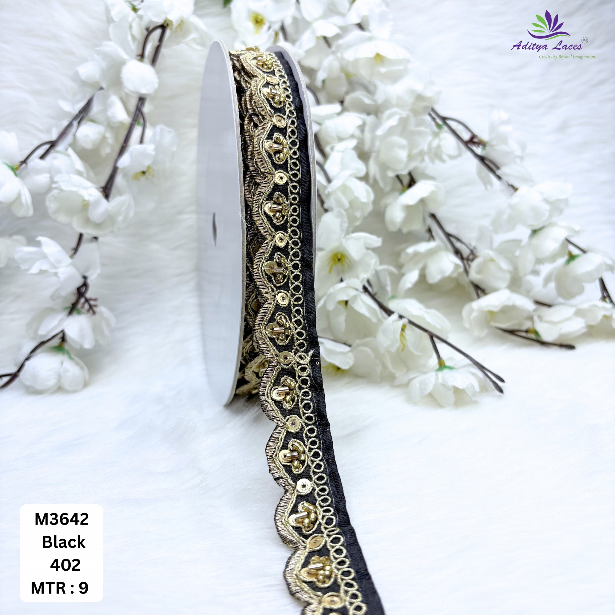 Malbari Multicolor Striped Embroidery Lace Trim Designer Saree Border Bridal Decorative Lace Wholesale Supplier