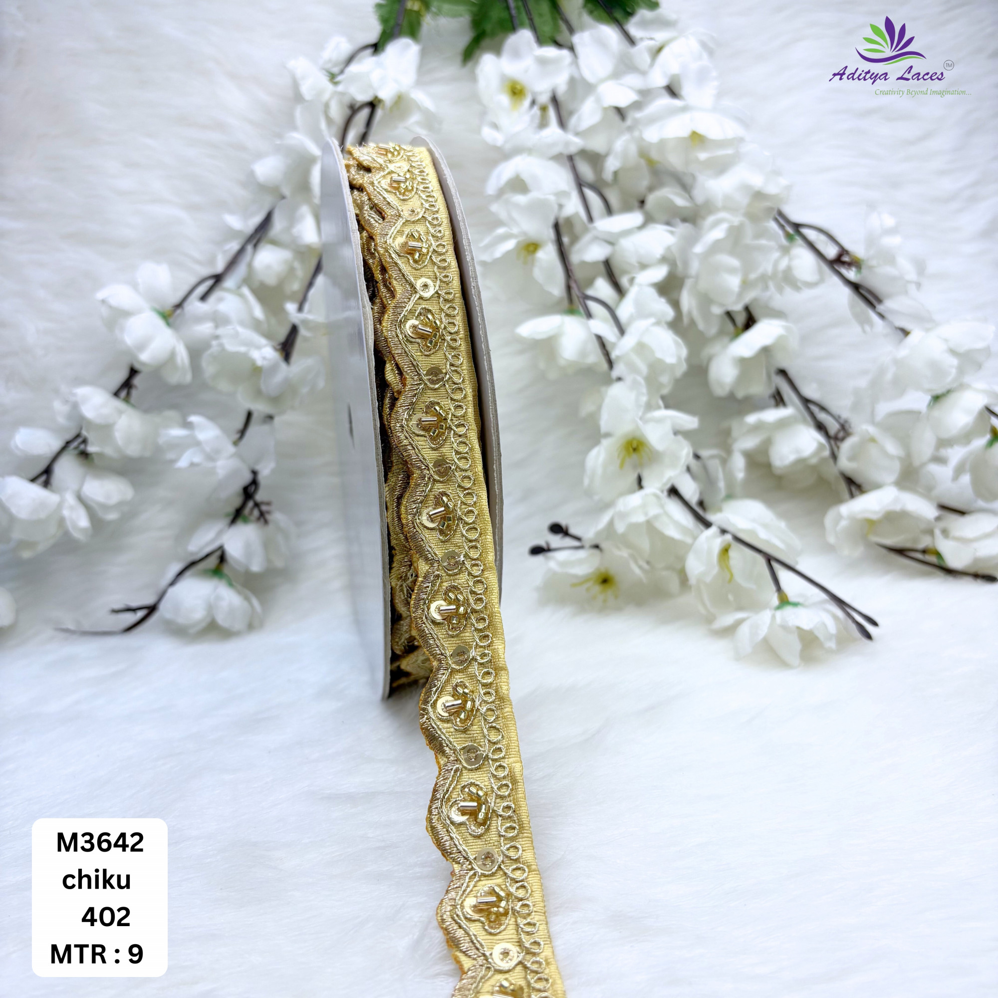 Malbari Multicolor Striped Embroidery Lace Trim Designer Saree Border Bridal Decorative Lace Wholesale Supplier