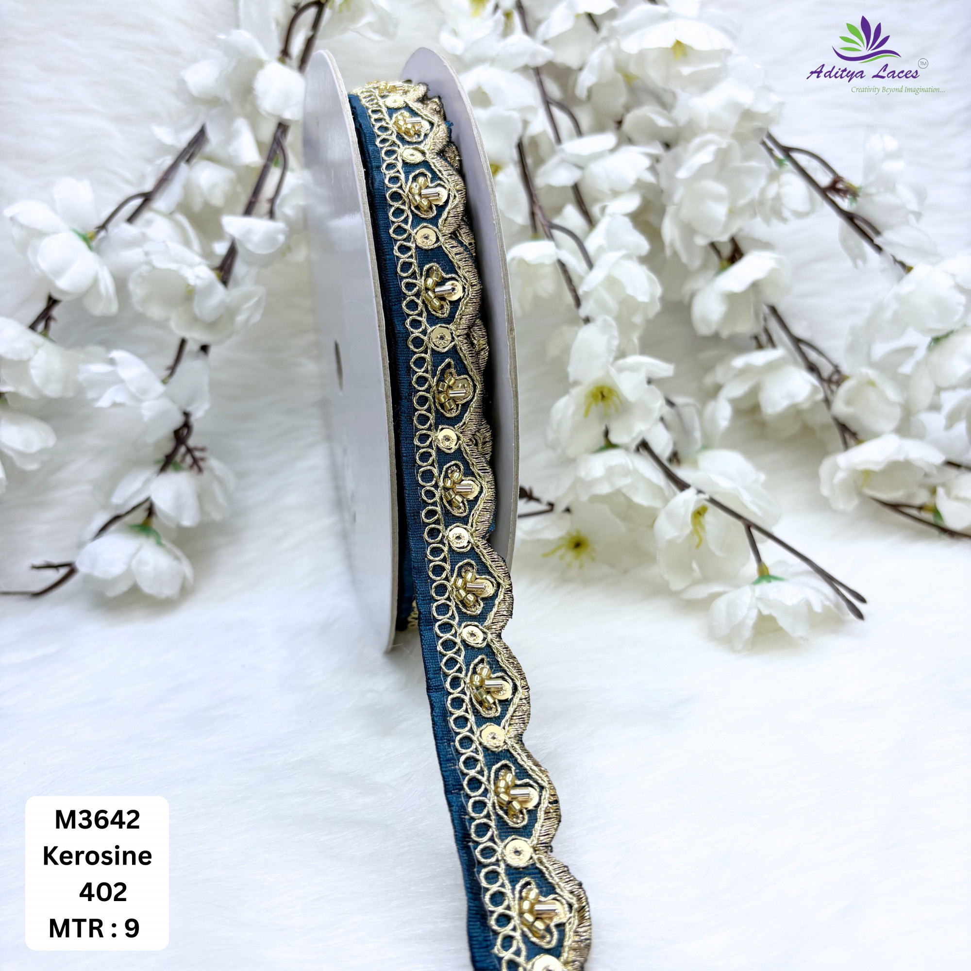 Malbari Multicolor Striped Embroidery Lace Trim Designer Saree Border Bridal Decorative Lace Wholesale Supplier