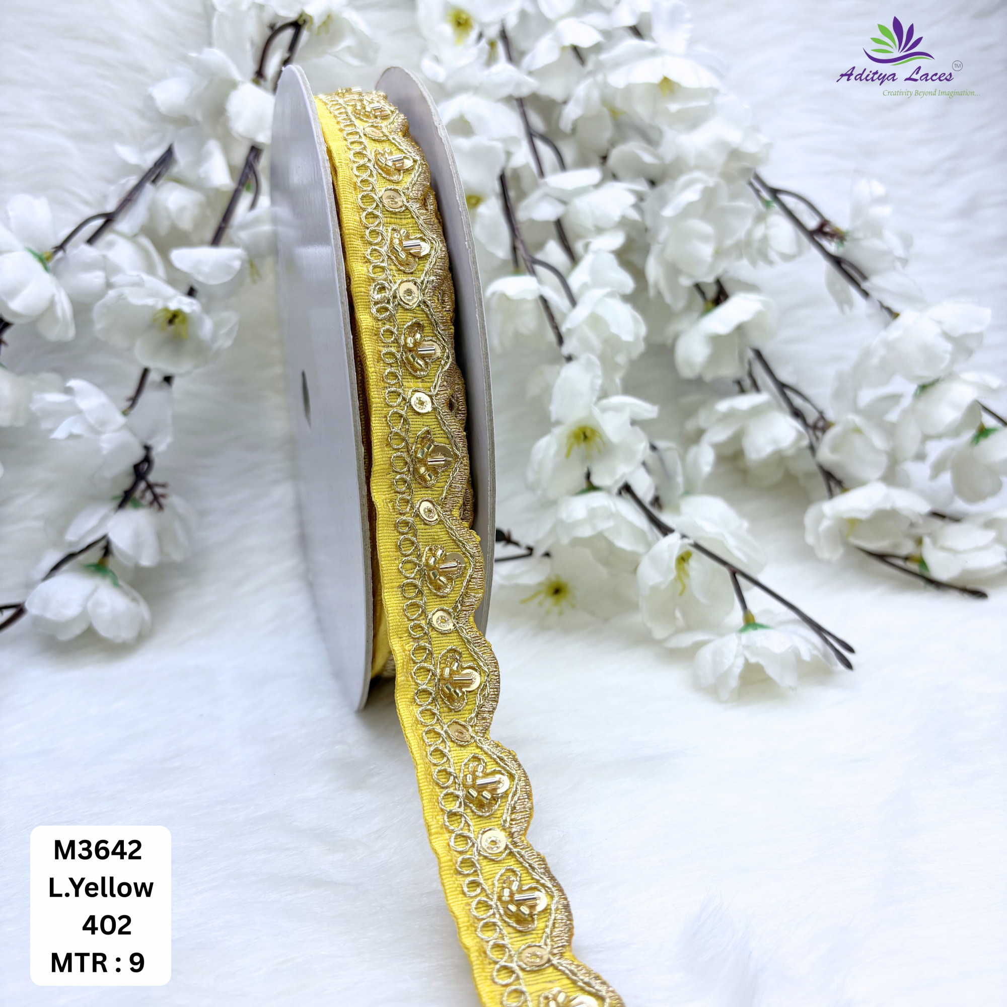 Malbari Multicolor Striped Embroidery Lace Trim Designer Saree Border Bridal Decorative Lace Wholesale Supplier