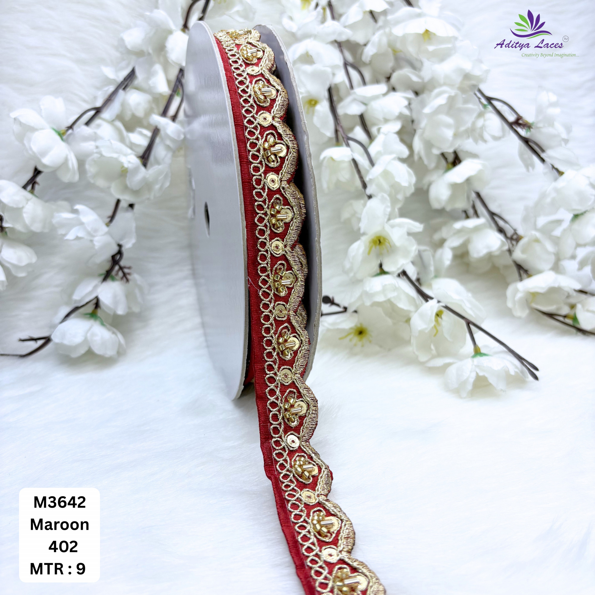 Malbari Multicolor Striped Embroidery Lace Trim Designer Saree Border Bridal Decorative Lace Wholesale Supplier