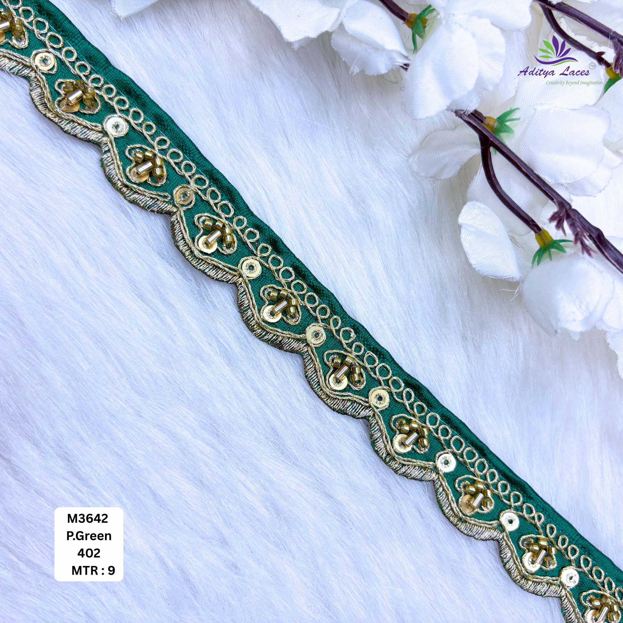 Malbari Multicolor Striped Embroidery Lace Trim Designer Saree Border Bridal Decorative Lace Wholesale Supplier