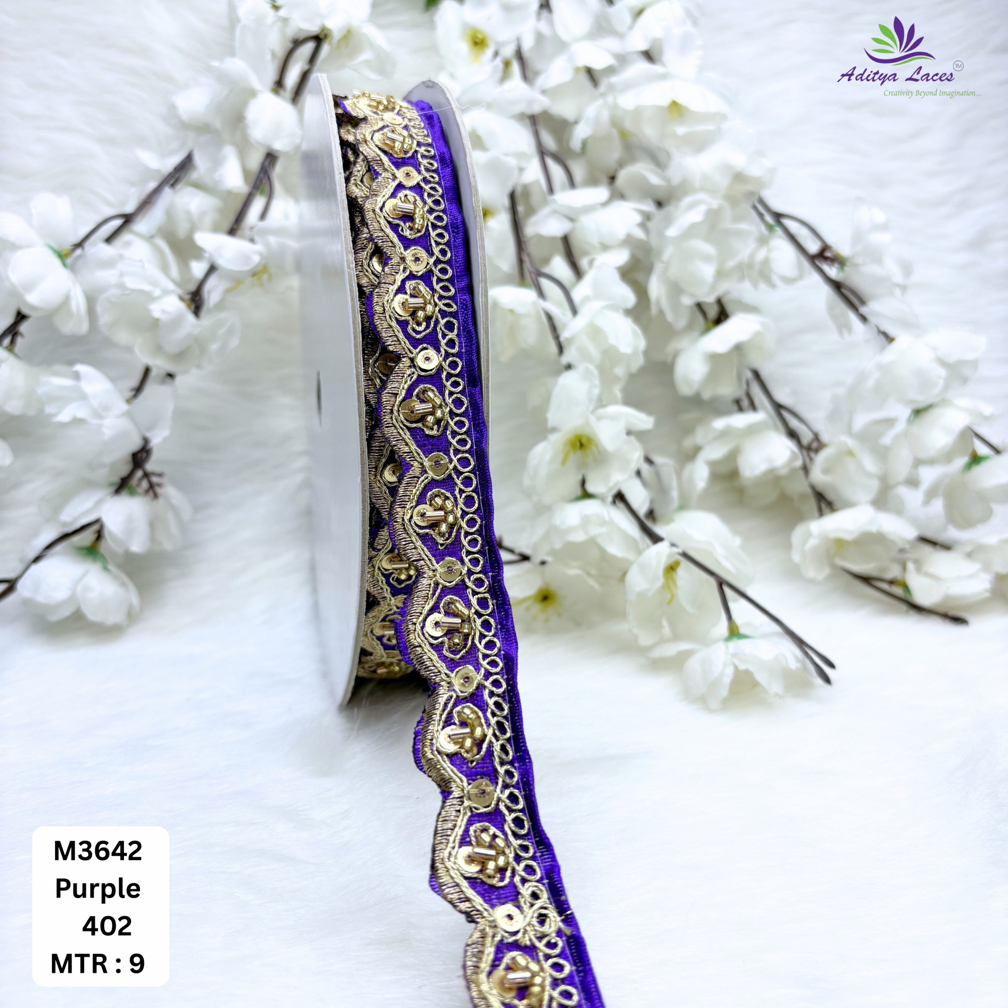 Malbari Multicolor Striped Embroidery Lace Trim Designer Saree Border Bridal Decorative Lace Wholesale Supplier
