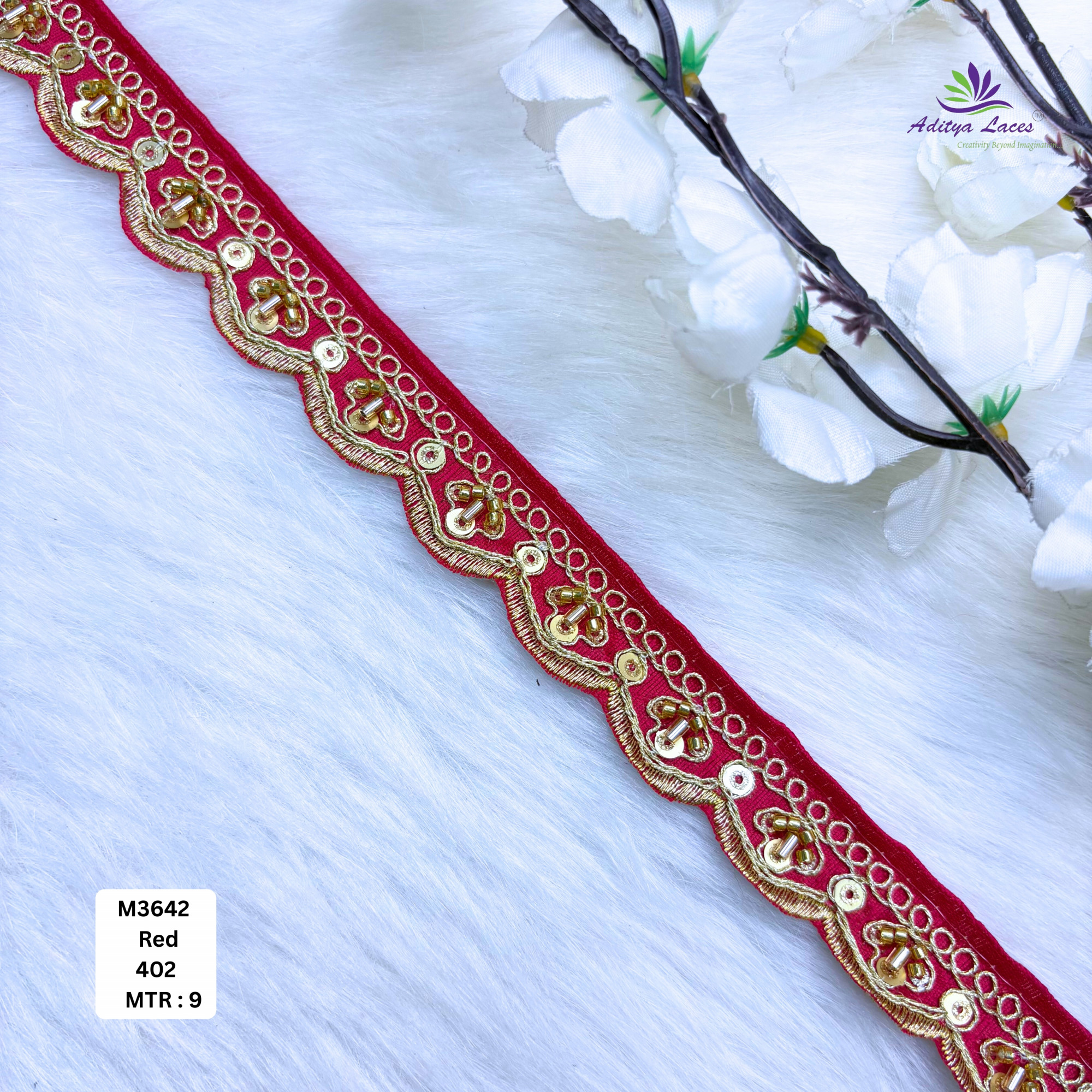 Malbari Multicolor Striped Embroidery Lace Trim Designer Saree Border Bridal Decorative Lace Wholesale Supplier