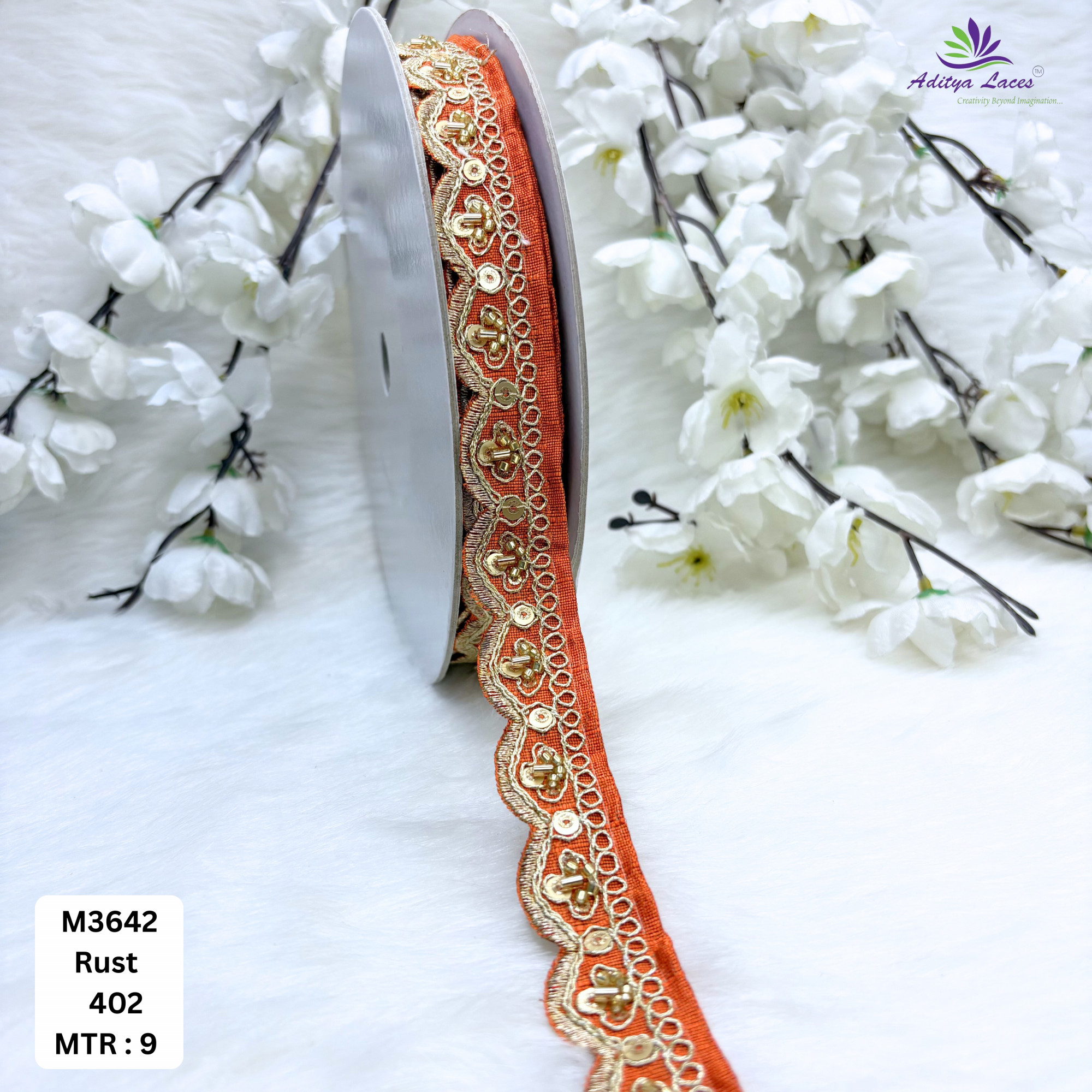 Malbari Multicolor Striped Embroidery Lace Trim Designer Saree Border Bridal Decorative Lace Wholesale Supplier