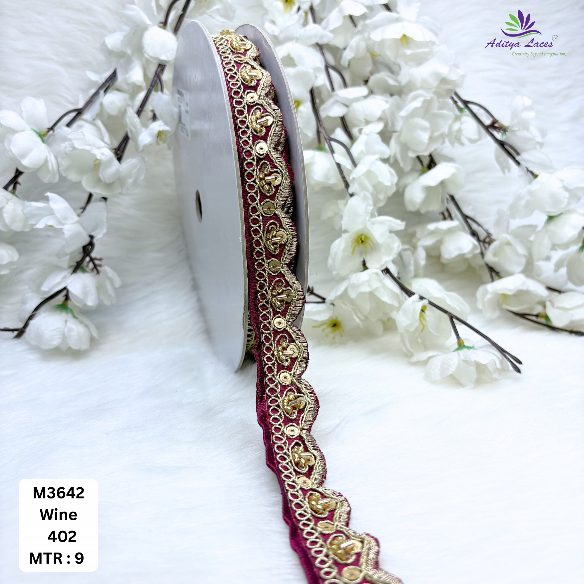 Malbari Multicolor Striped Embroidery Lace Trim Designer Saree Border Bridal Decorative Lace Wholesale Supplier