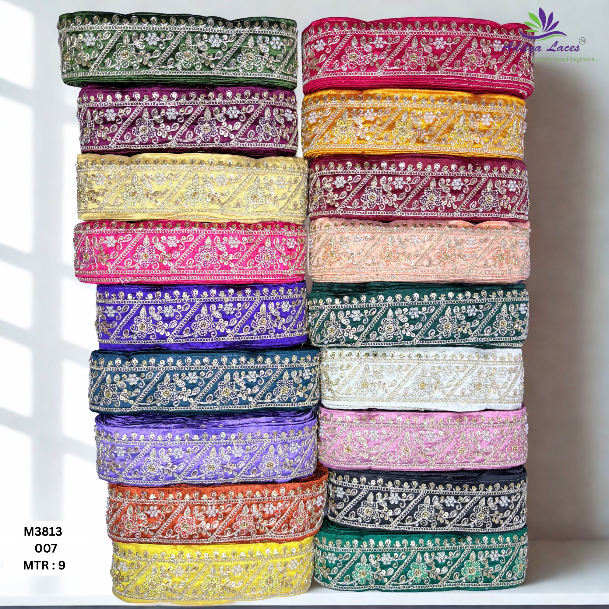 Fancy Handcrafted Beaded Border for Ethnic Dresses
