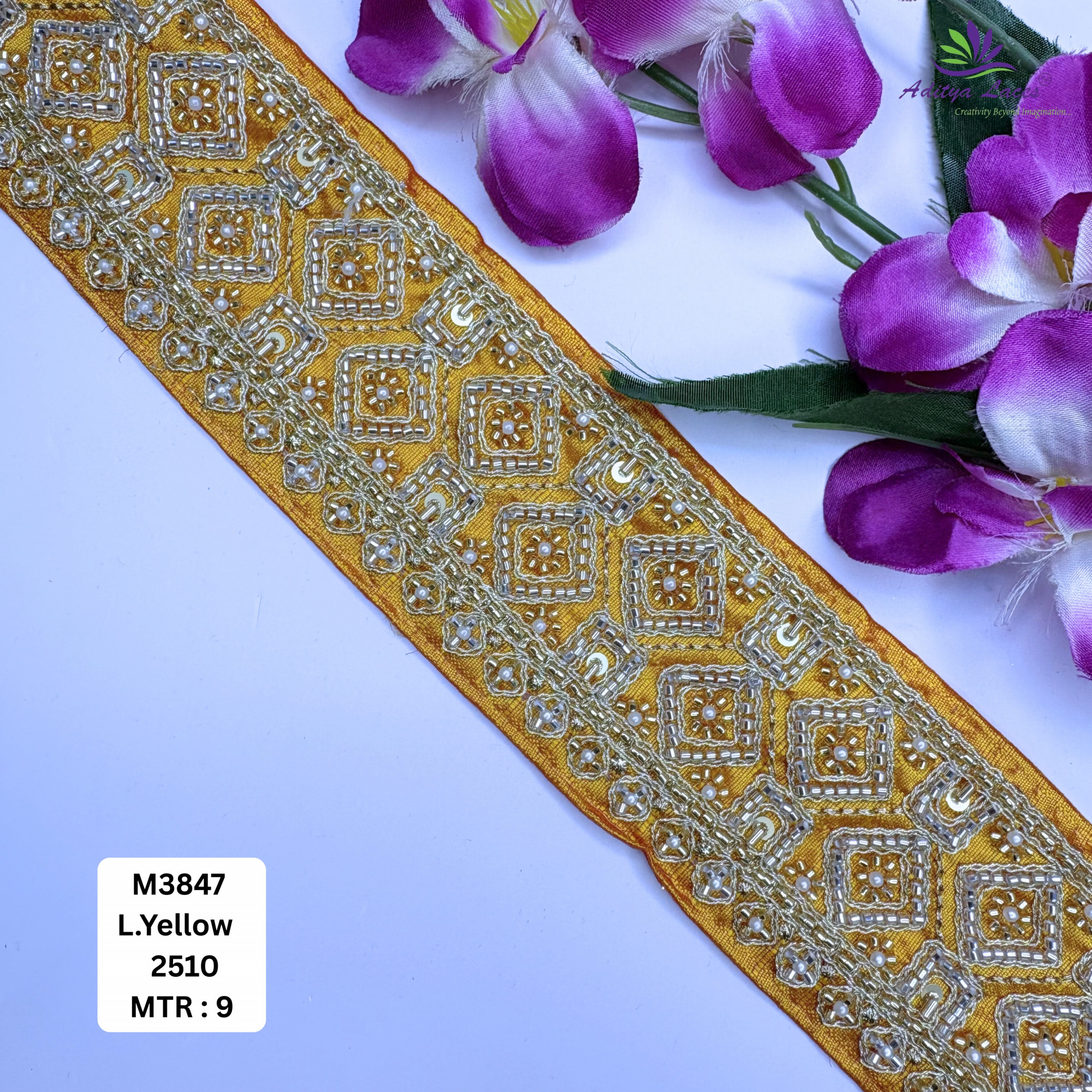 Wedding Garment Decorative Beads Trim for Lehenga Saree