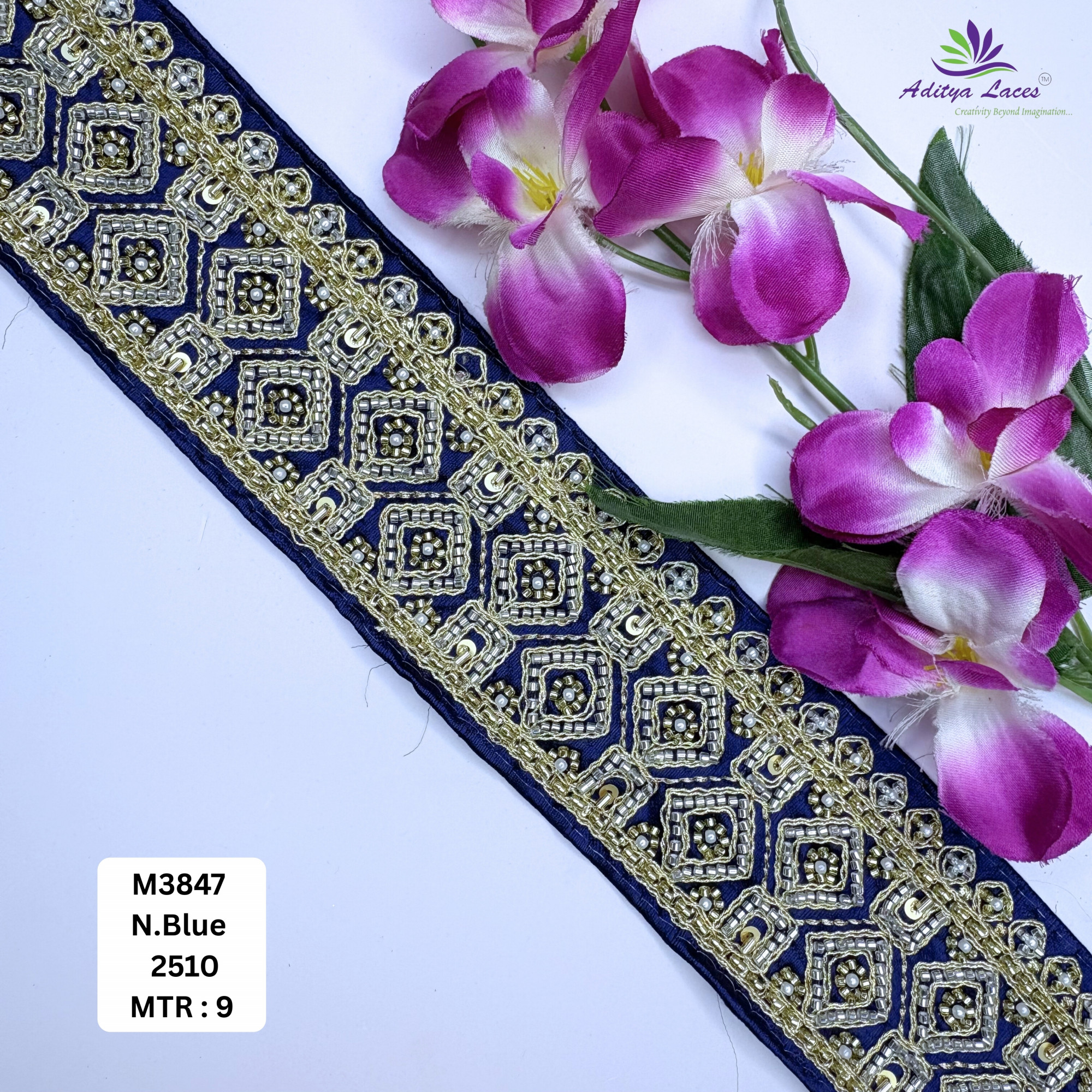 Wedding Garment Decorative Beads Trim for Lehenga Saree
