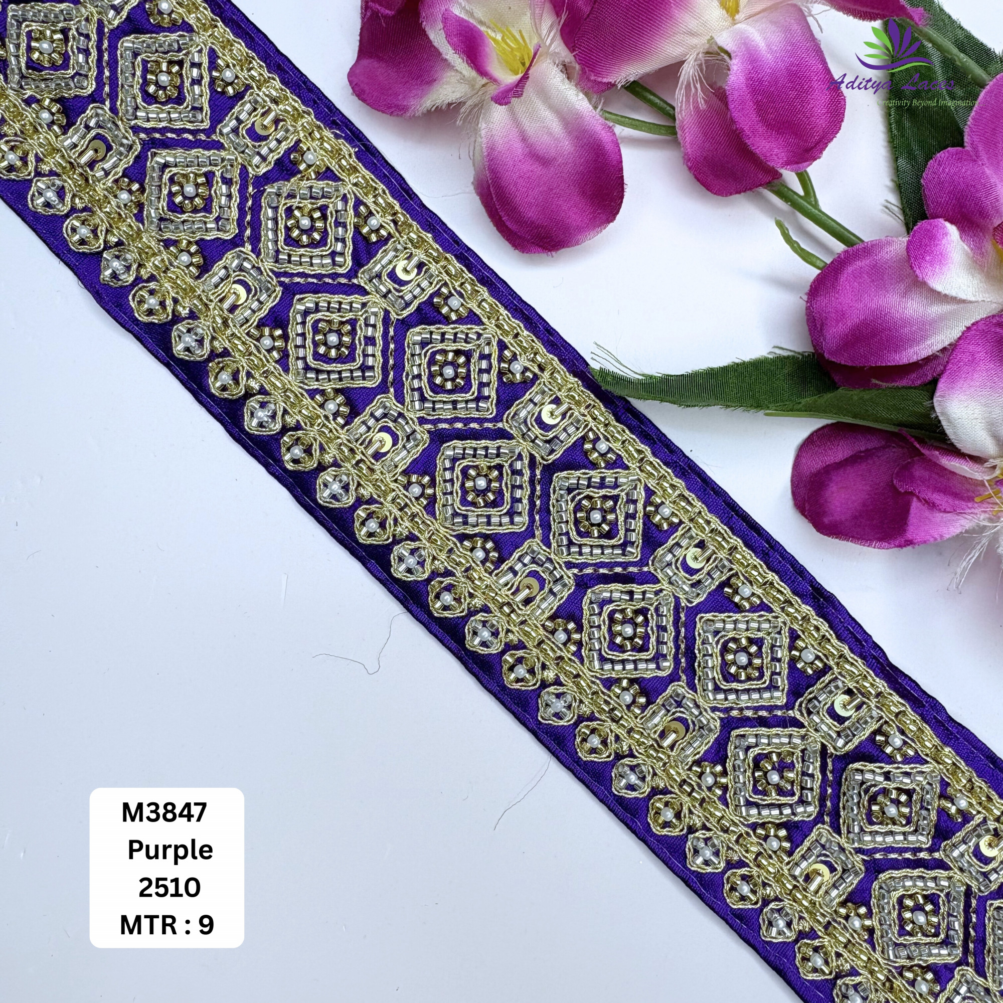 Wedding Garment Decorative Beads Trim for Lehenga Saree